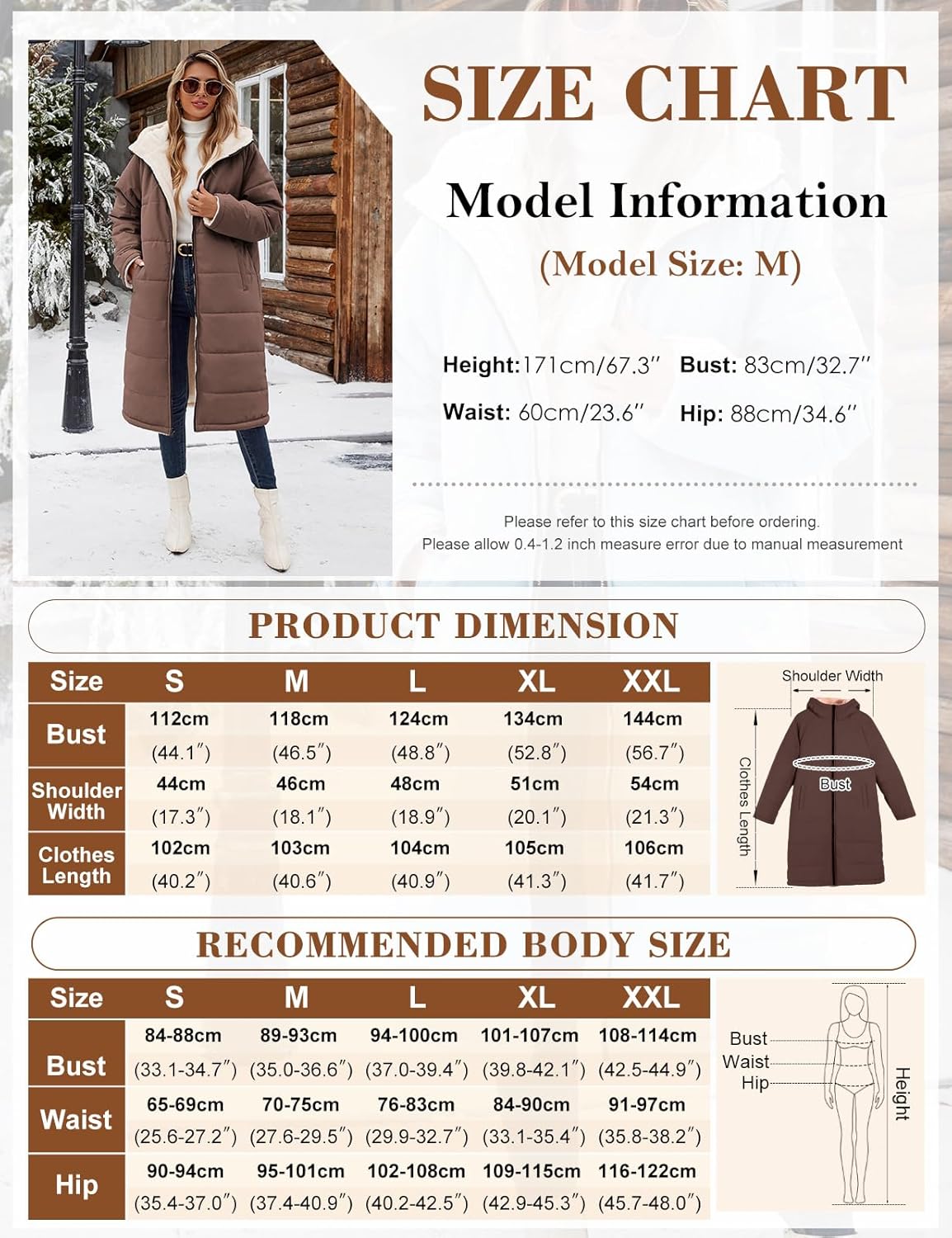 Women Winter Coats Fleece Long Coats Jackets Oversized Warm Down Jacket with Hood
