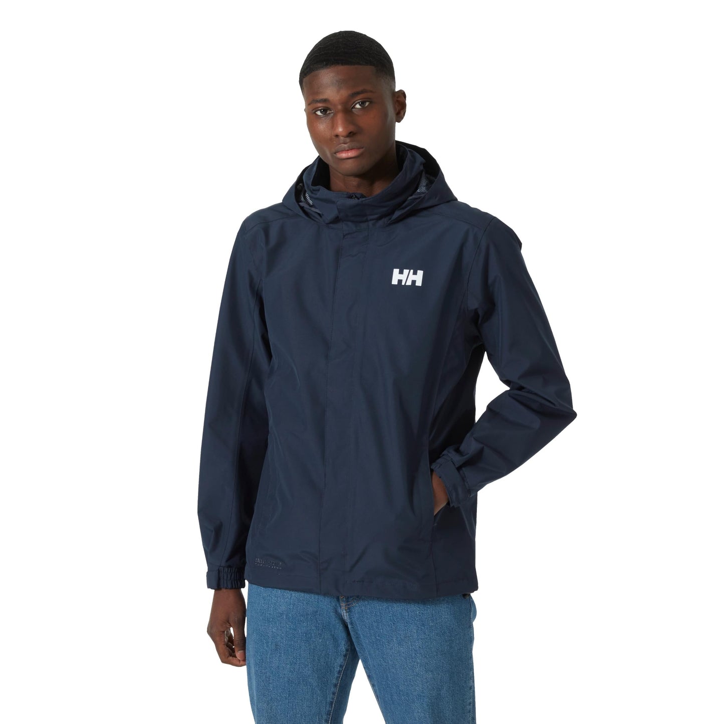 Helly Hansen Men's Dubliner Jacket Waterproof, Windproof, Breathable Shell Rain Coat with Packable Hood