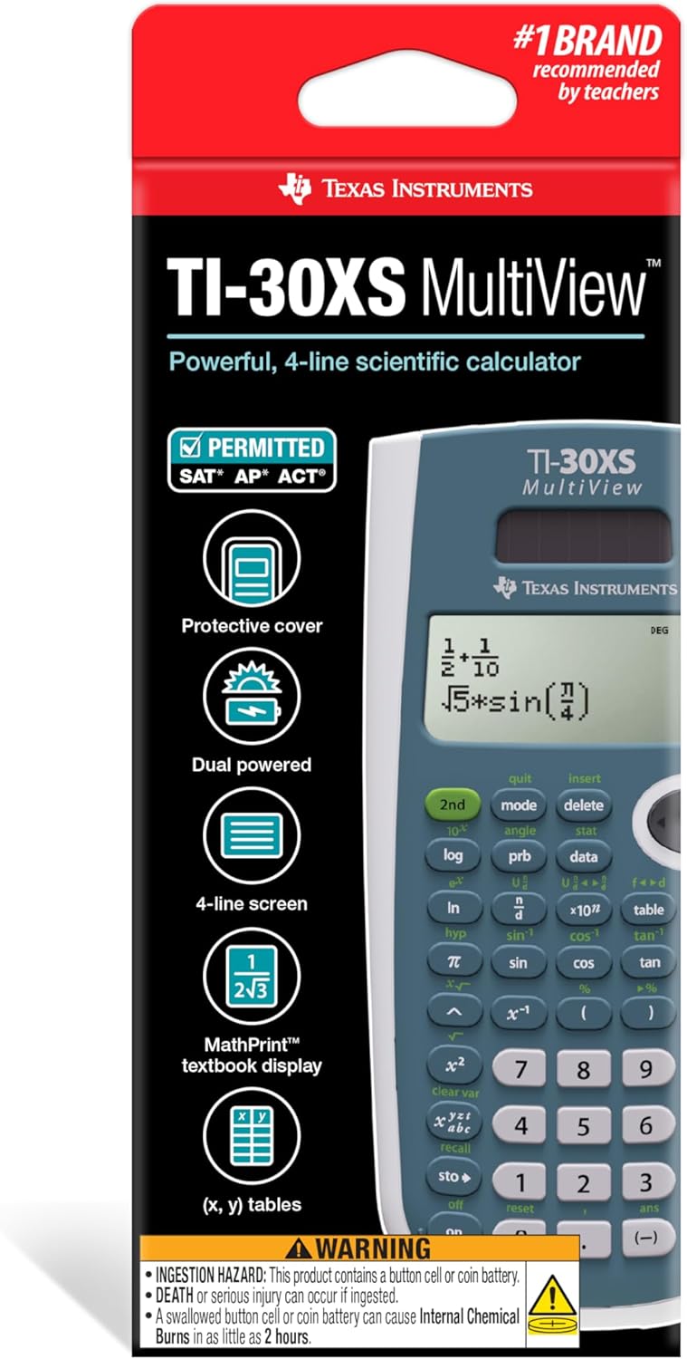 Texas Instruments TI-30XS MultiView Scientific Calculator