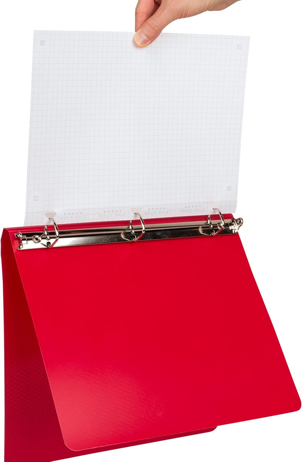 Five Star Loose Leaf Paper + Study App, Graph Ruled Filler Notebook Paper, Reinforced, Fights Ink Bleed, 8-1/2" x 11", 80 Sheets (170122)