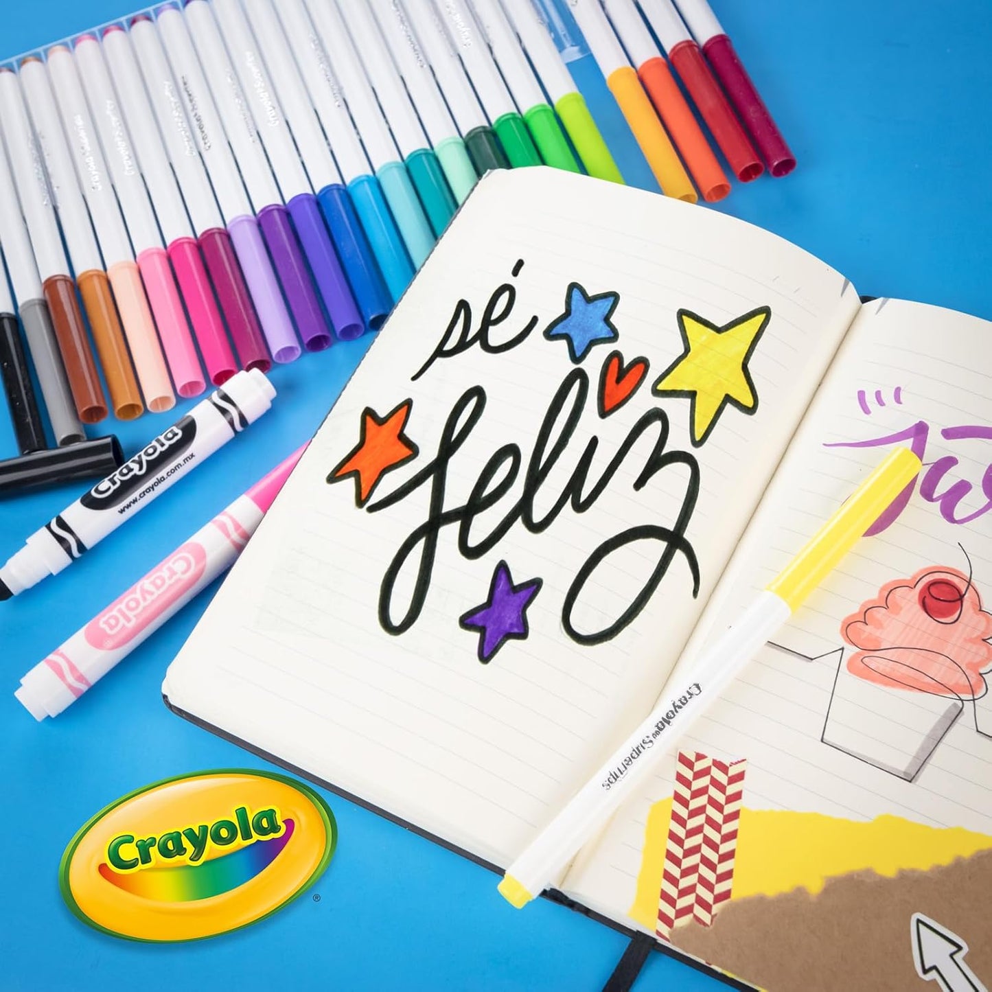 CRAYOLA WASHABLE MARKERS 50CT SUPER TIPS