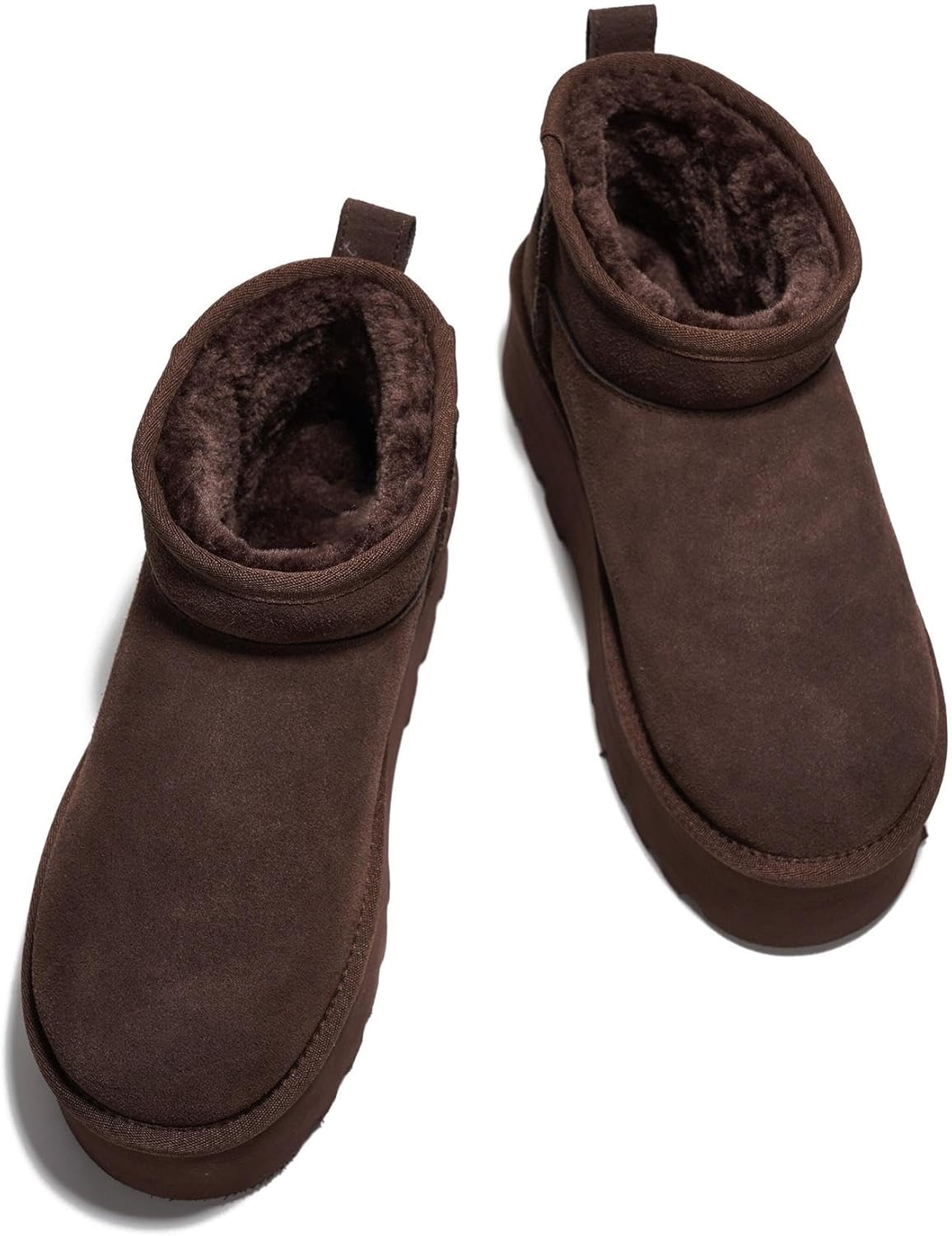 Project Cloud 100% Genuine Leather Ankle Boots for Women - Anti-Slip Memory Foam Insole Womens Boots - Lightweight Winter Womens Shoes, Ankle Booties for Women (Huggy)