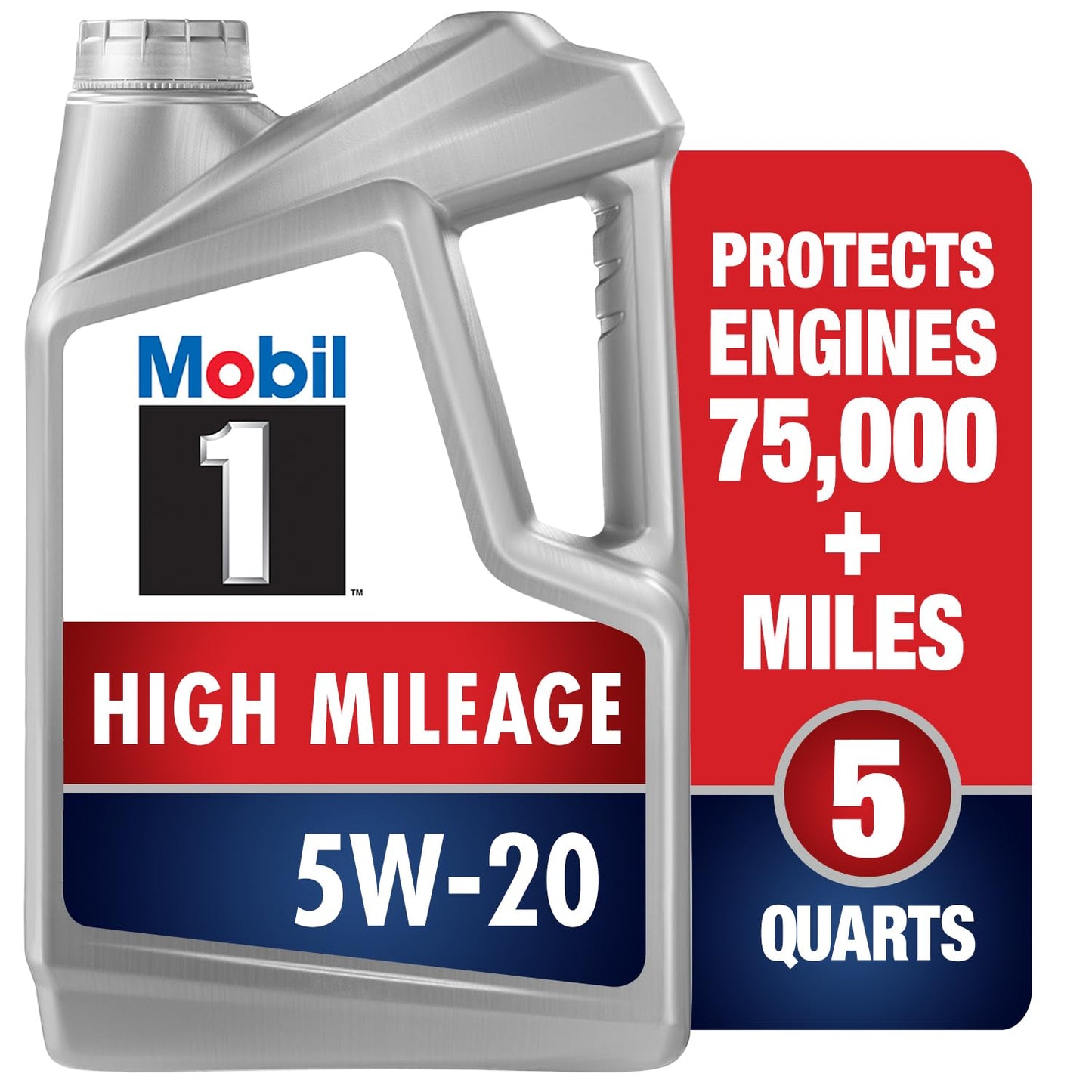 Mobil 1 Advanced Full Synthetic Motor Oil 5W-30, 5 Quart