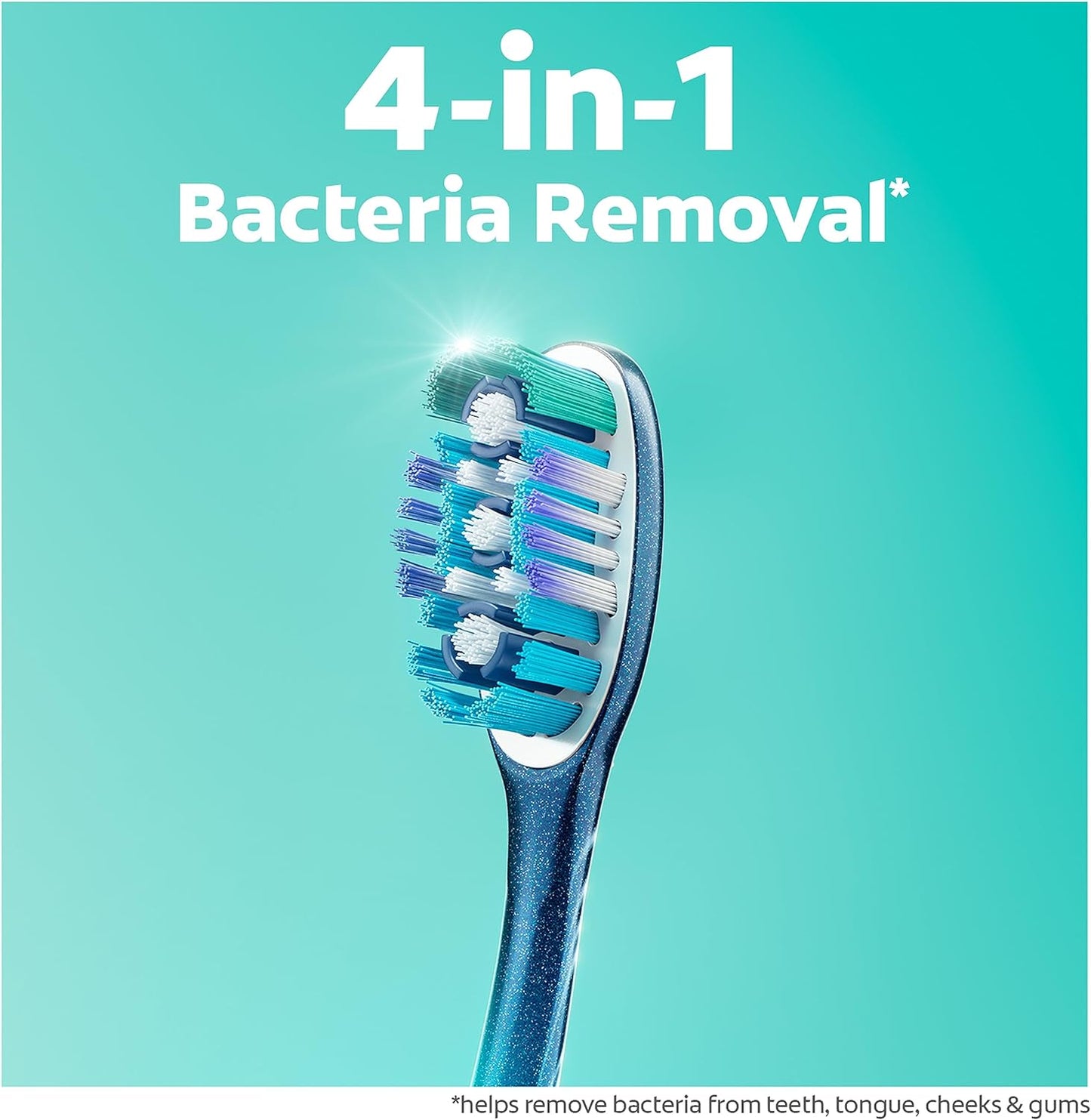 Colgate 360 Whole Mouth Clean , Medium Toothbrush for Adults, 4 Pack, Packaging May Vary