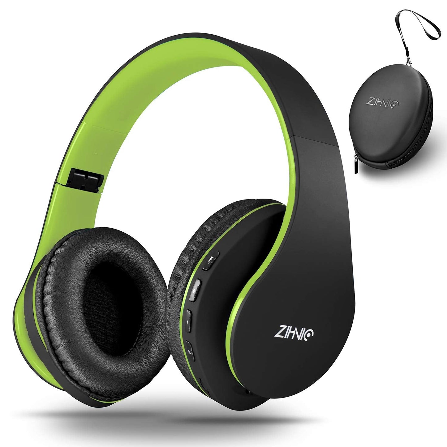 ZIHNIC Bluetooth Headphones Over-Ear, Foldable Wireless and Wired Stereo Headset Micro SD/TF, FM for Cell Phone,PC,Soft Earmuffs &Light Weight for Prolonged Wearing(Rose Gold)