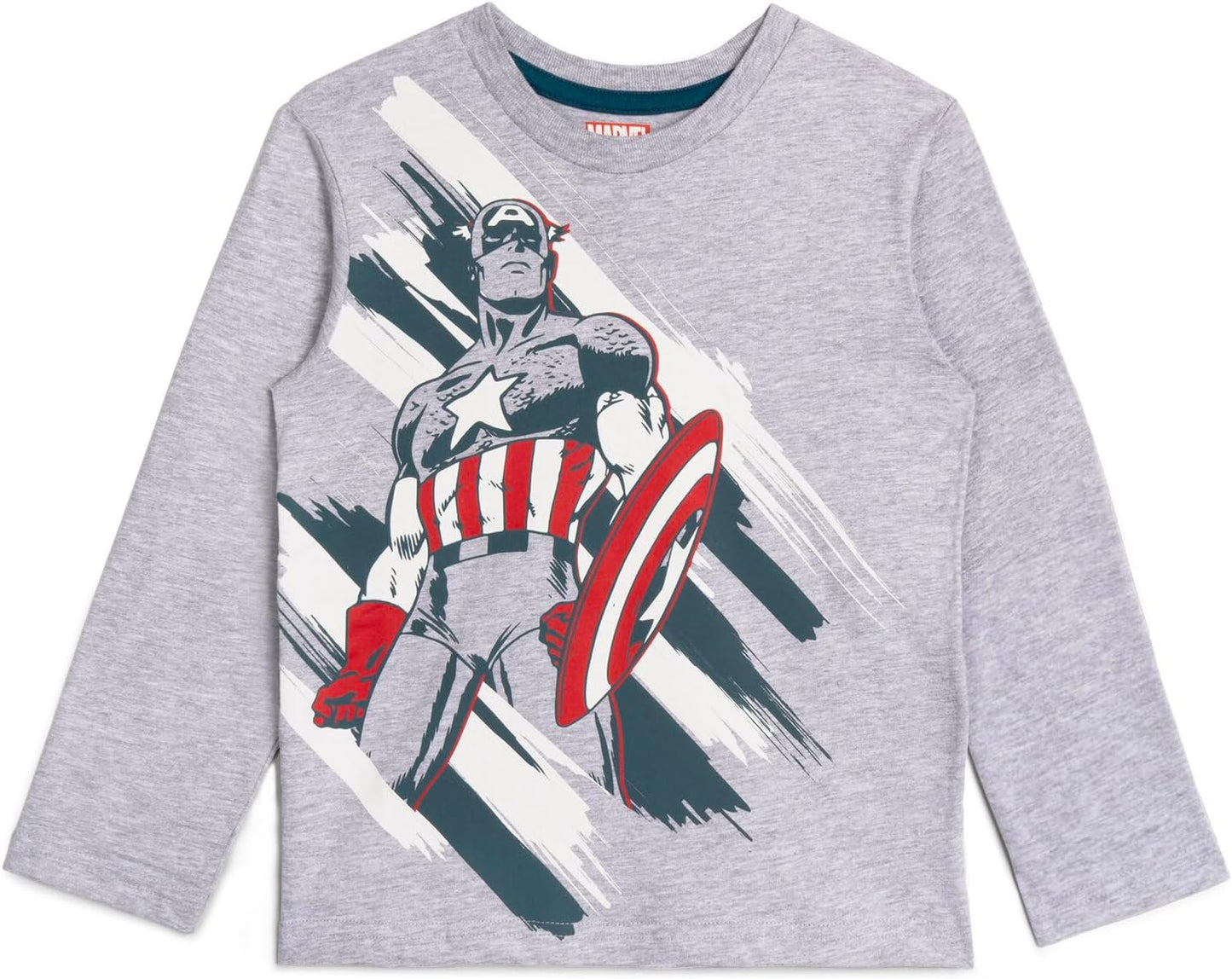Marvel Avengers Spider-Man Iron Man Captain America Hulk Black Panther Miles 2 Pack Long Sleeve T-Shirts Toddler to Big Kid