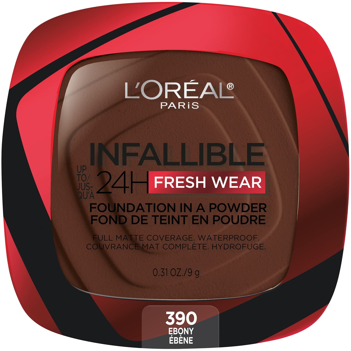L'Oreal Paris Makeup Infallible Fresh Wear Foundation in a Powder, Up to 24H Wear, Waterproof, Ivory Buff, 0.31 oz.