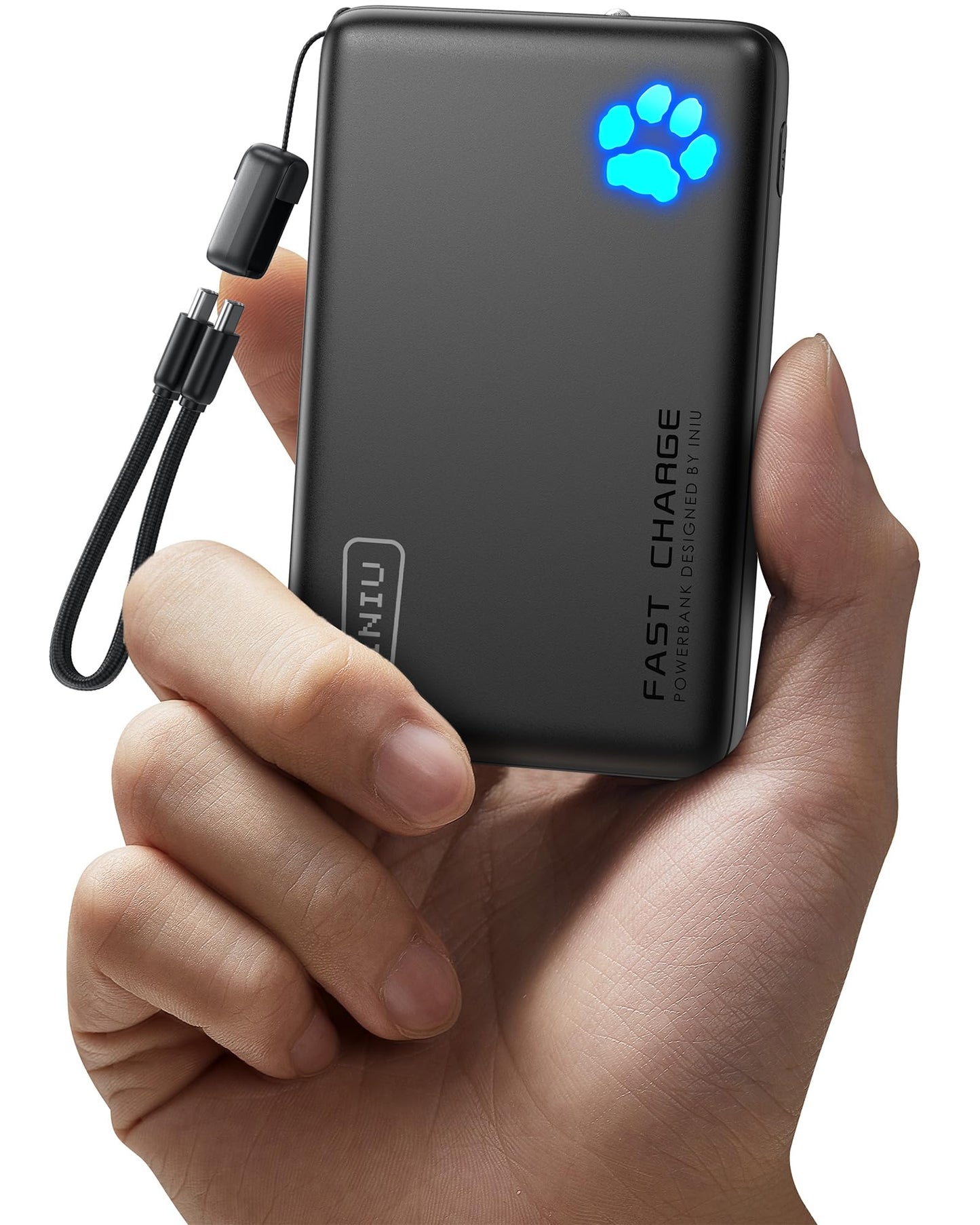 INIU Portable Charger, Slimmest 10000mAh 5V/3A Power Bank, USB C in&out High-Speed Charging Battery Pack, External Phone Powerbank Compatible with iPhone 16 15 14 13 12 Samsung S22 S21 Google iPad etc