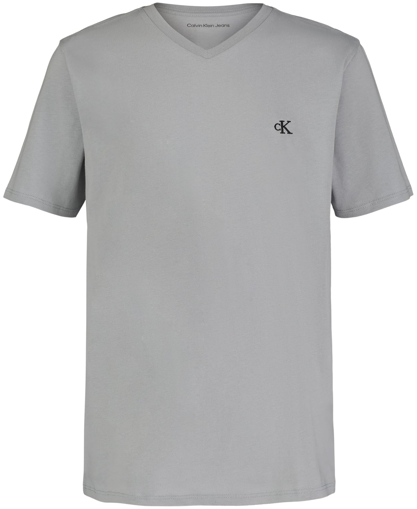 Calvin Klein Boys' Short Sleeve Solid V-Neck T-Shirt, Soft, Comfortable, Relaxed Fit