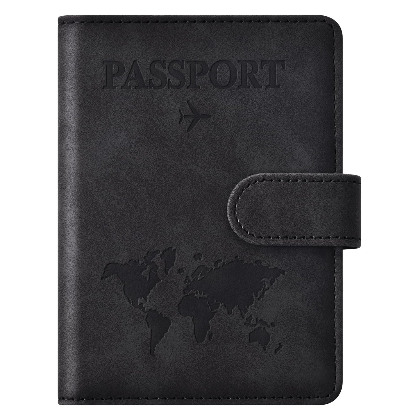 Eoehro Passport Holder for Travel Essentials, Passport Wallet Cover Case for Travel Must Haves Accessories,Passport Book Holders for Women and Men(brown)