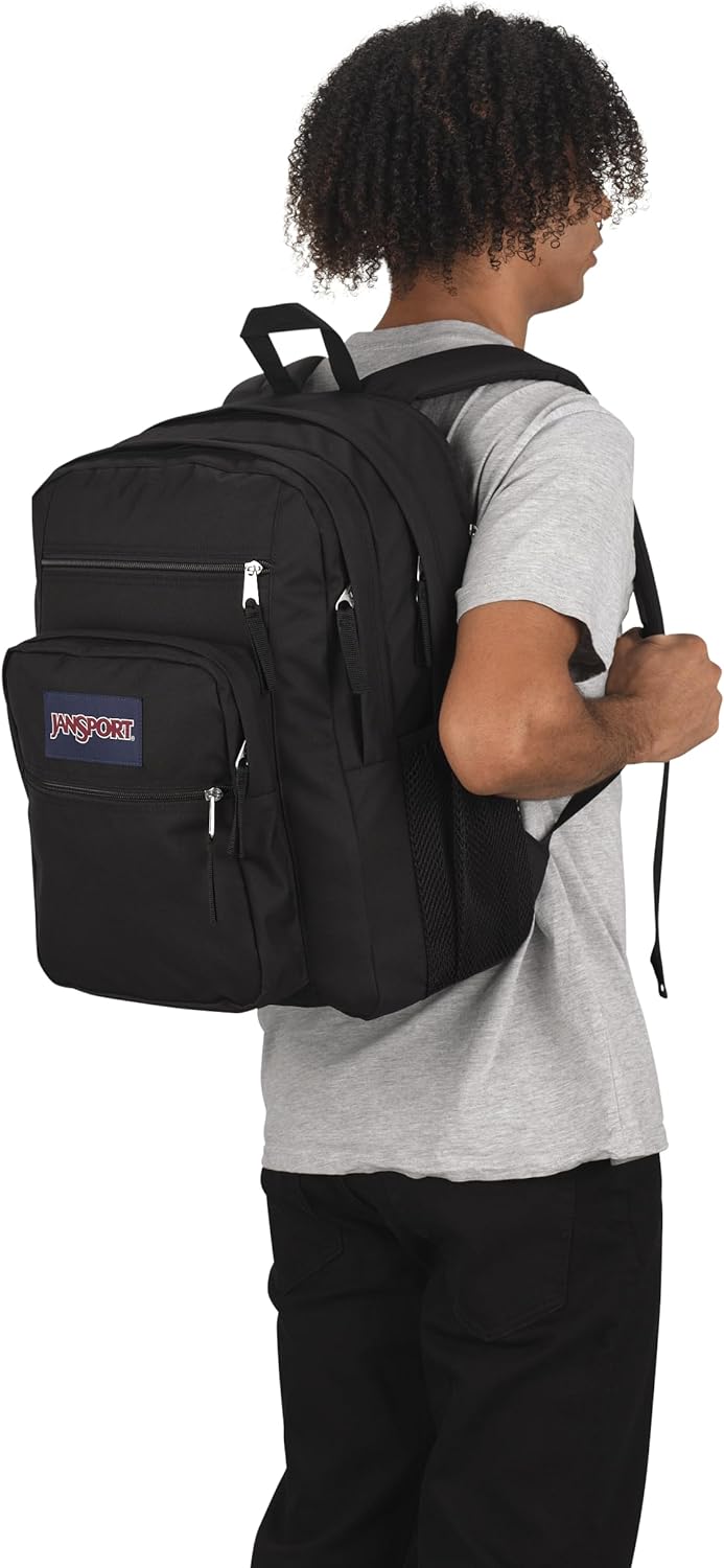 JanSport Laptop Backpack - Computer Bag with 2 Compartments, Ergonomic Shoulder Straps, 15” Laptop Sleeve, Haul Handle - Black