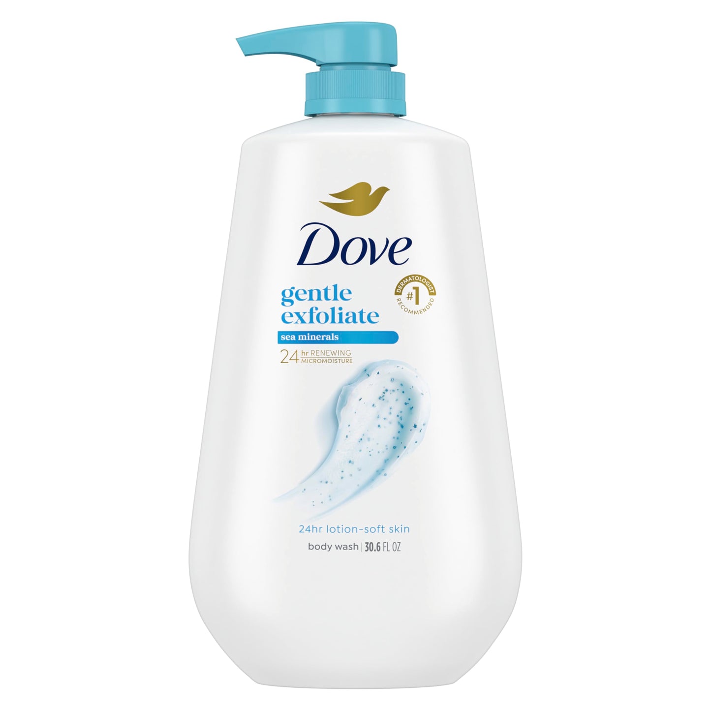 Dove Body Wash Deep Moisture for 24hr Lotion-Soft Skin Moisture Moisturizing Skin Cleanser with No Sulfates No Parabens 30.6 oz