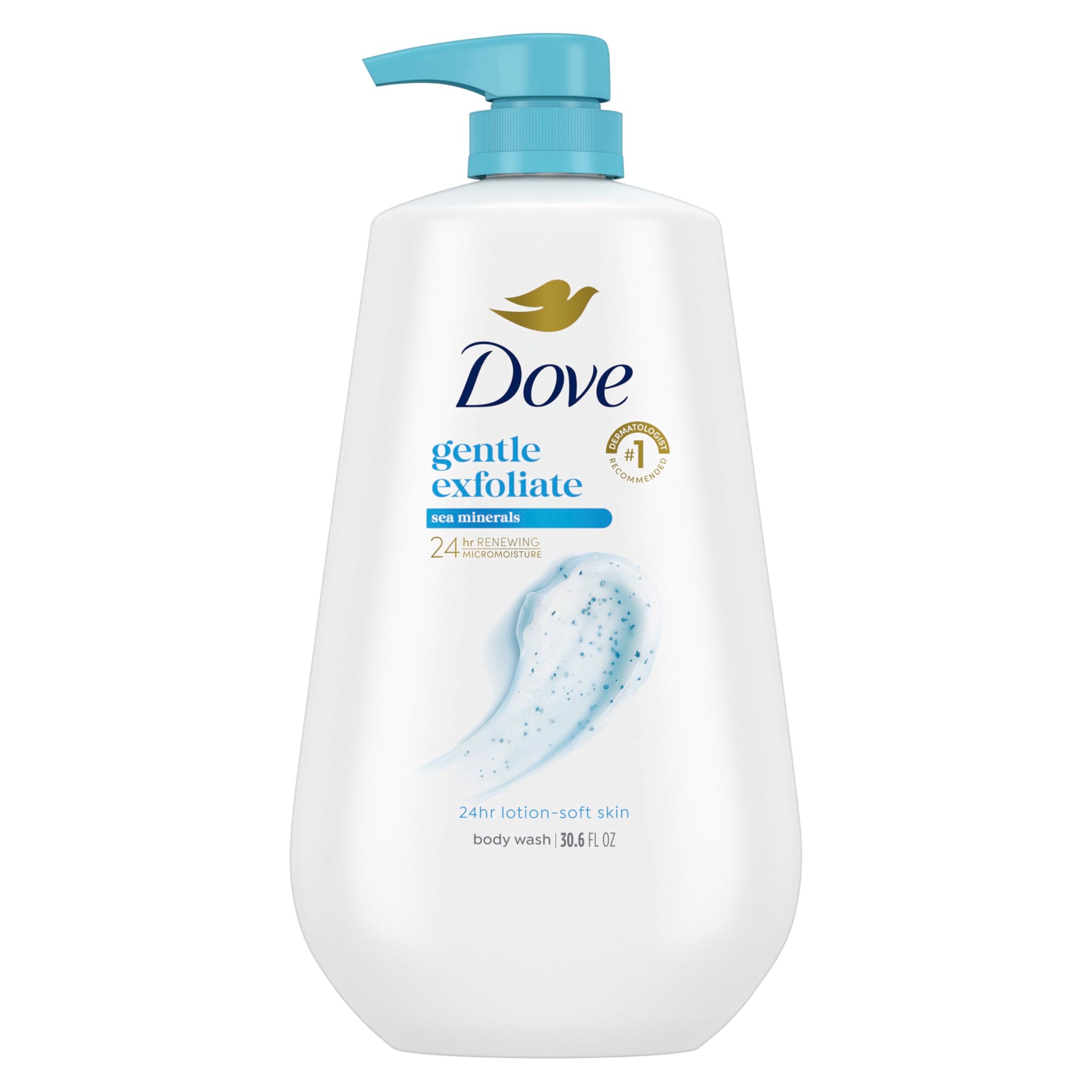Dove Body Wash Deep Moisture for 24hr Lotion-Soft Skin Moisture Moisturizing Skin Cleanser with No Sulfates No Parabens 30.6 oz