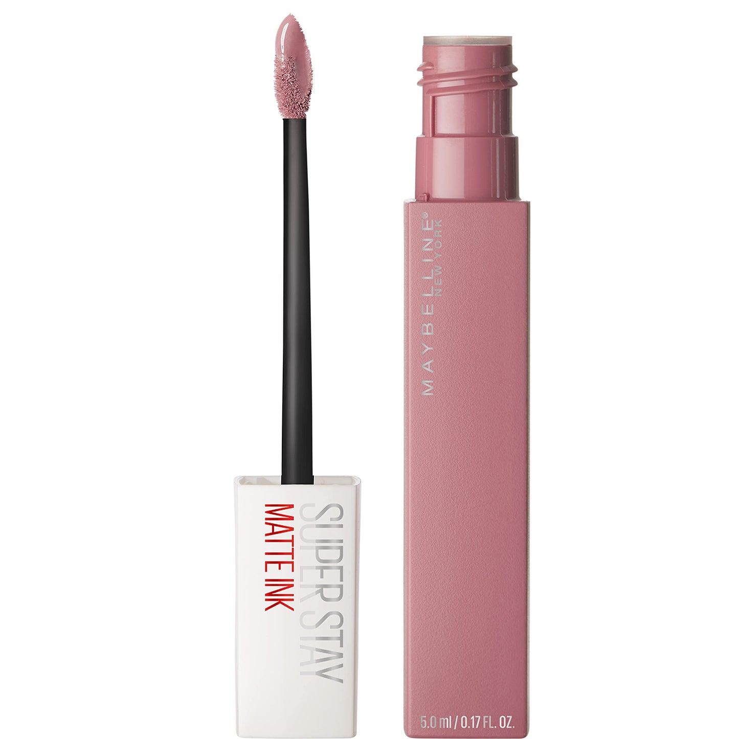 Maybelline Super Stay Matte Ink Liquid Lipstick Makeup, Long Lasting High Impact Color, Up to 16H Wear, Seductress, Light Rosey Nude, 1 Count