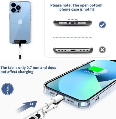 CACOE Cell Phone Lanyard 2 Pcs-1 Pcs Adjustable Neck Strap,1 Pcs Wrist Strap,2 Pcs Pads,Universal Crossbody,Multifuctional Compatible with Most Smartphones(Black)