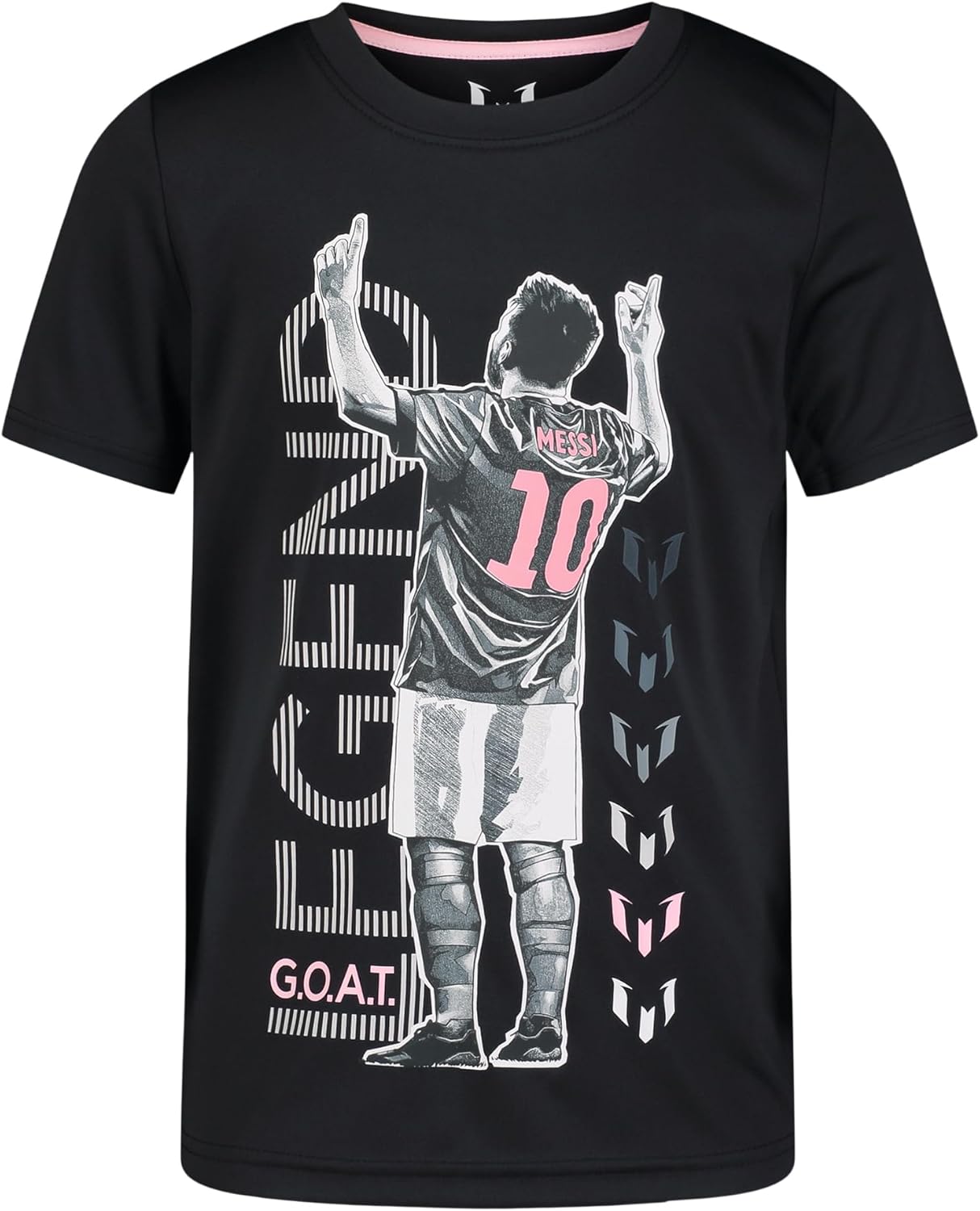Boys' Lifestyle Short Sleeve Top, Loose-fit Shirt with Logo, Comfortable