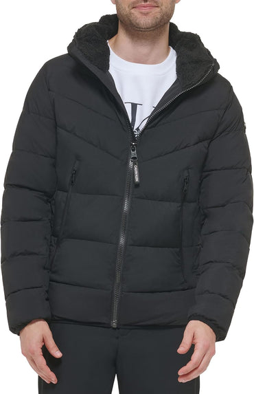 Calvin Klein Men's Snap Front Puffer Jacket