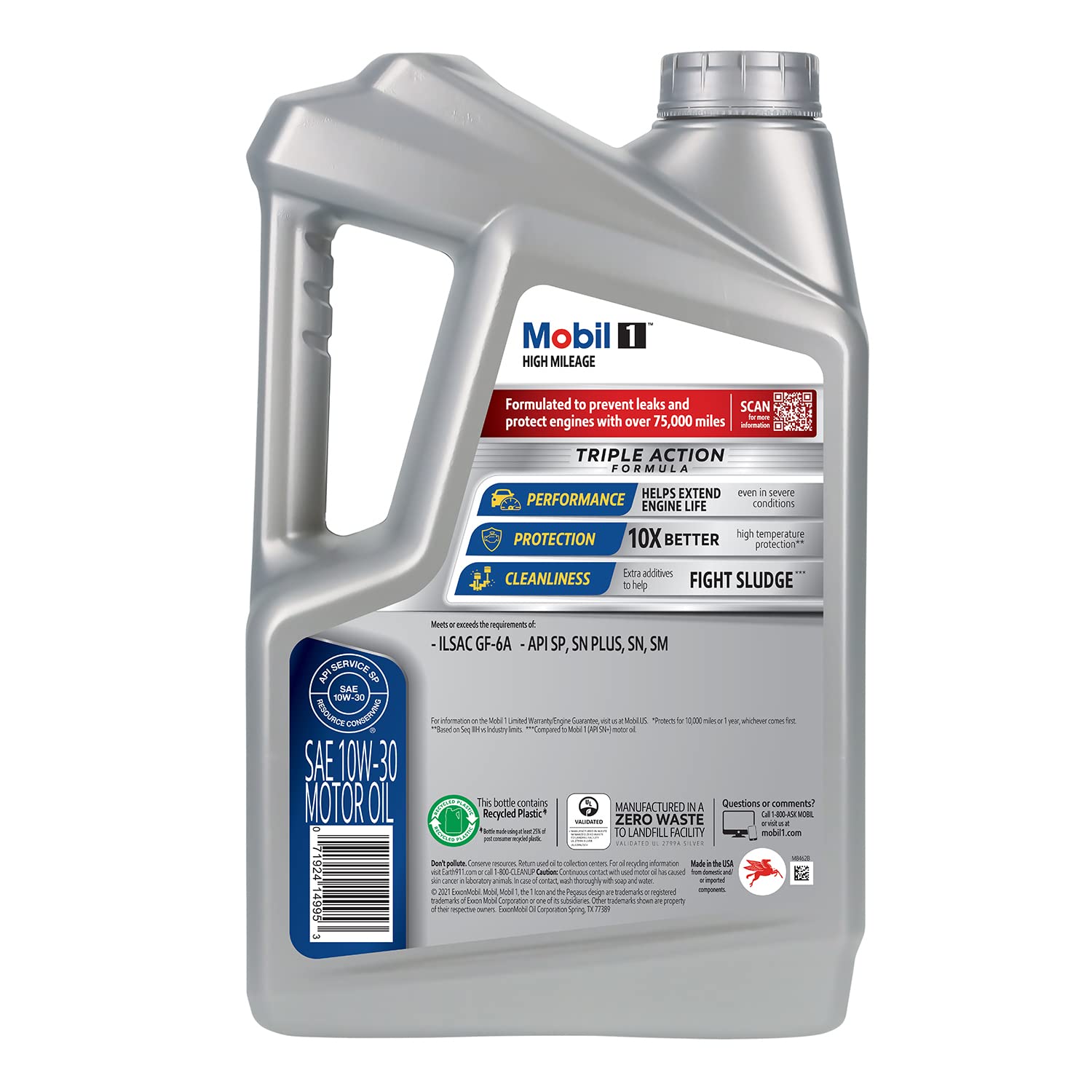 Mobil 1 Advanced Full Synthetic Motor Oil 5W-30, 5 Quart