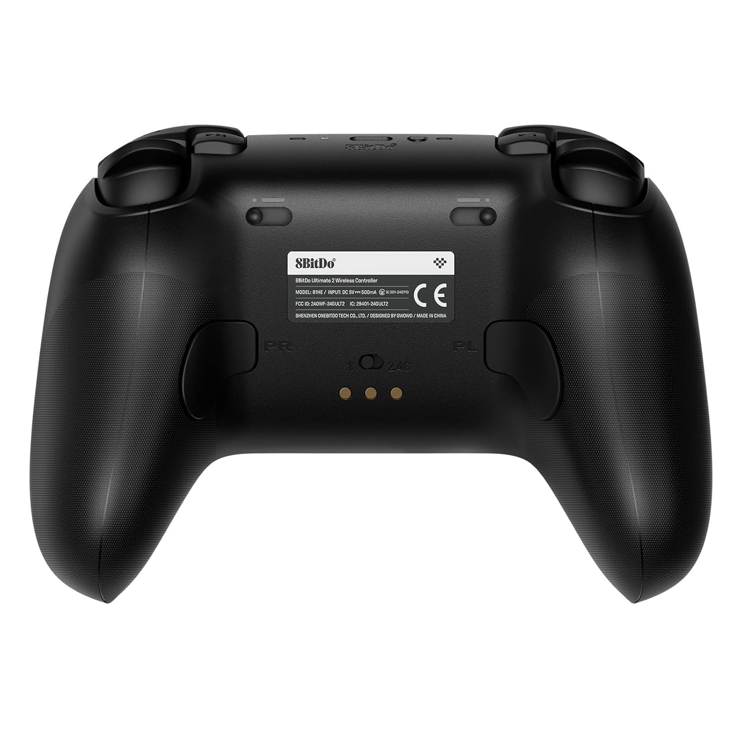 8BitDo Ultimate 2 Wireless Controller for Windows & Android, Gaming Controller with TMR Joysticks, Switchable Hall Effect/Tactile Triggers, RGB Fire Ring, 8Speed Wireless Tech, Black