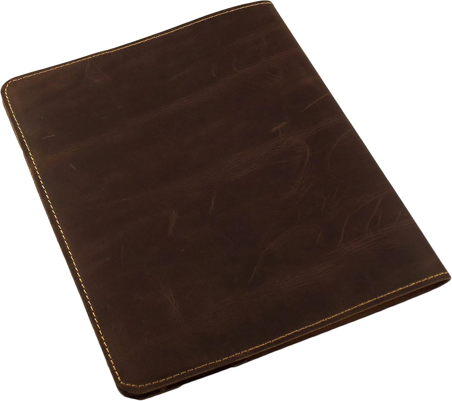 Rustic Ridge Refillable Leather Composition Notebook - Composition Notebook Cover - Leather Notebook Cover (Vintage Brown)
