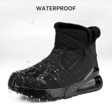 Women's Winter Snow Boots Wide Waterproof Warm Fur Lined Slip on Ankle Booties Orthopedic Boots Outdoor Insulated Winter Shoes