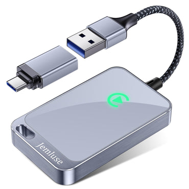 Jemluse Wireless CarPlay Adapter for Apple iPhone - Multi-User Seamless Connection for Convert Wired to Wireless Car Play Adapter - No Latency from iOS 10+ to Screen w/USB C (Gray)