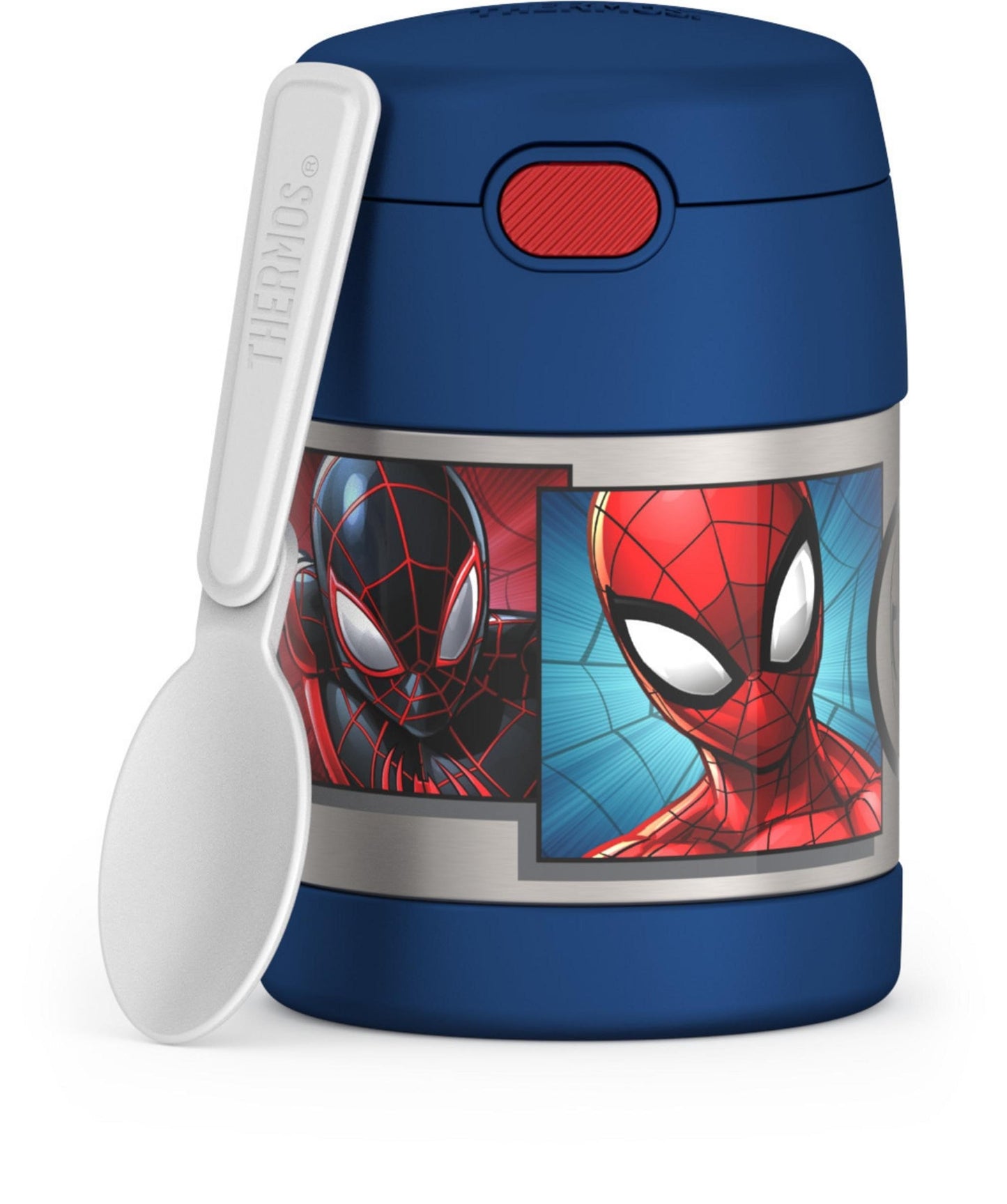 THERMOS FUNTAINER Insulated Food Jar – 10 Ounce – Kid Friendly Food Jar with Foldable Spoon, Minecraft