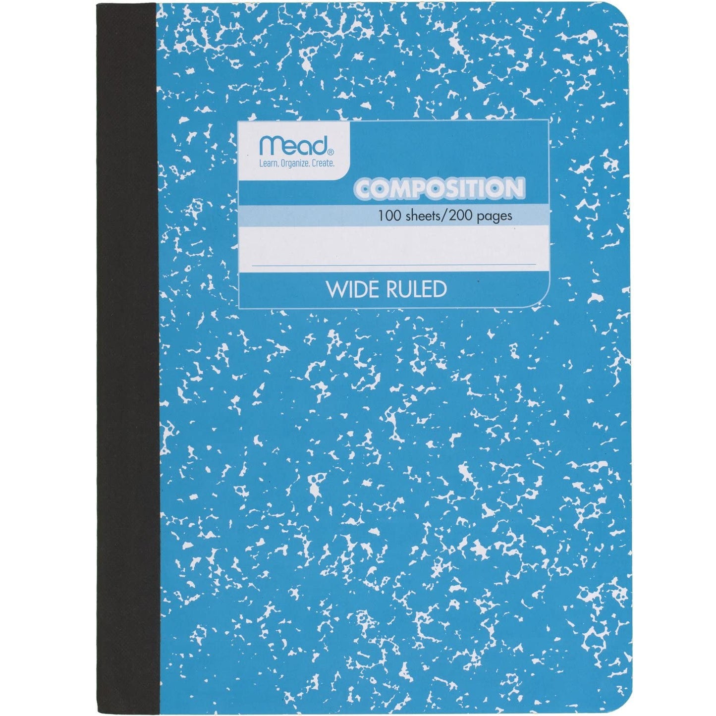Mead Composition Notebook, Wide Ruled Paper, 7-1/2" x 9-3/4", 100 Sheets, Assorted Colors, 12 Pack (73389)