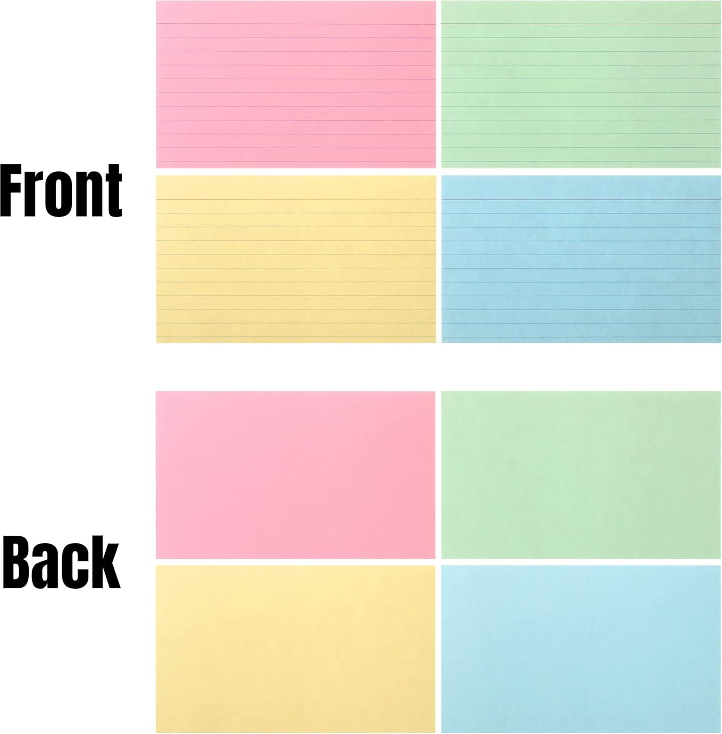Mr. Pen- Pastel 3" x 5", 180 Lined Index Cards, Note Cards, Flash Cards, Study Cards, Notecards for Studying, Ruled Flashcards for Studying, Back to School Supplies