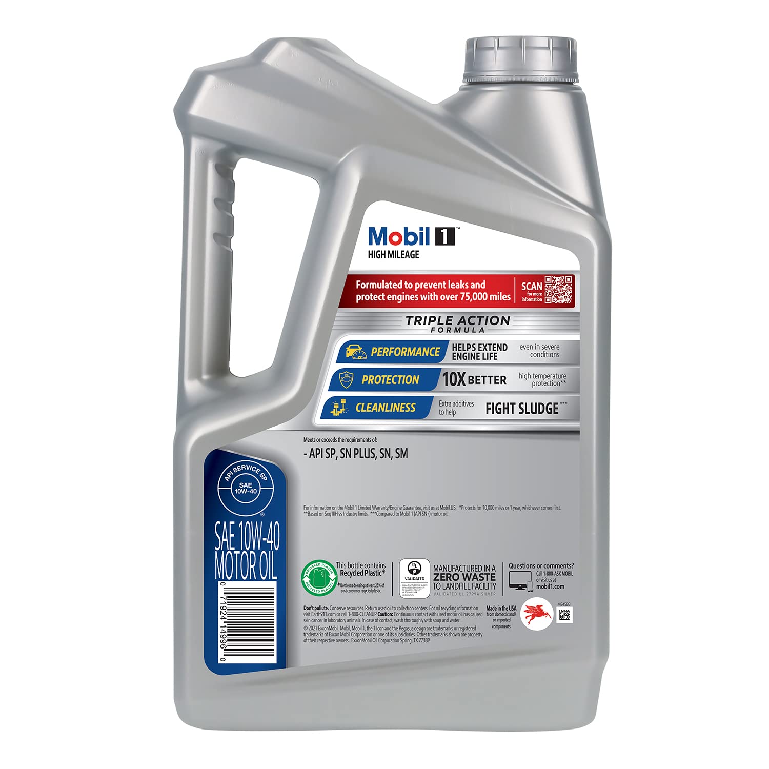 Mobil 1 Advanced Full Synthetic Motor Oil 5W-30, 5 Quart