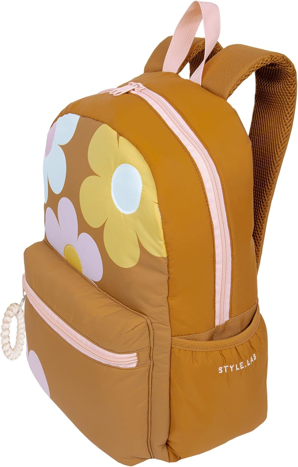Fashion Angels Style.Lab Backpack for Kids, Travel Bookbag with Cute Puffer Detail & Daisy Design, Ideal for Girls & Boys in School
