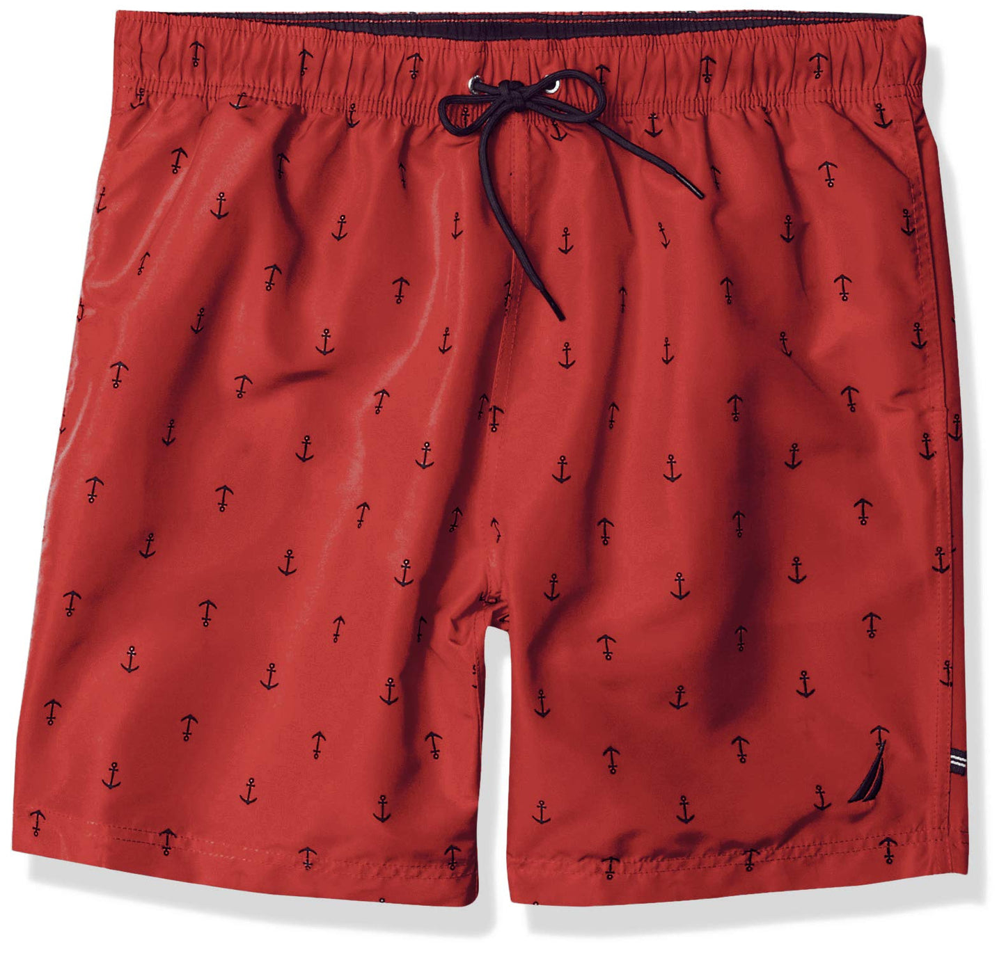 Nautica Men's Standard Quick Dry All Over Classic Anchor Print Swim Trunk
