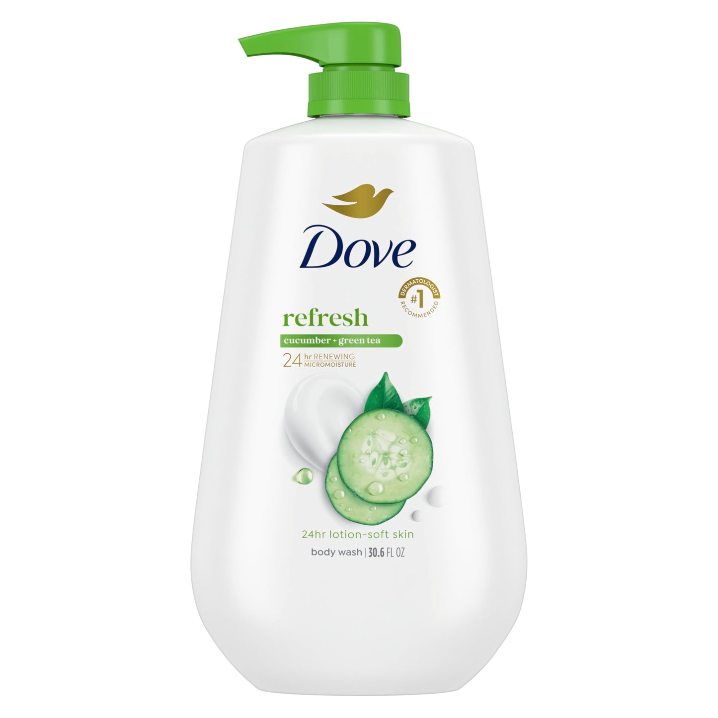 Dove Body Wash Deep Moisture for 24hr Lotion-Soft Skin Moisture Moisturizing Skin Cleanser with No Sulfates No Parabens 30.6 oz