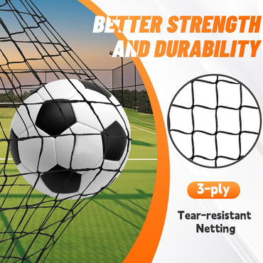 Soccer Goal, Kids Soccer Goals for Backyard Set of 2, 4x3ft Portable Soccer Goal Pop Up Soccer Net, Kids Soccer Net Training Equipment with Soccer Ball, Ladder, Cones, Targets