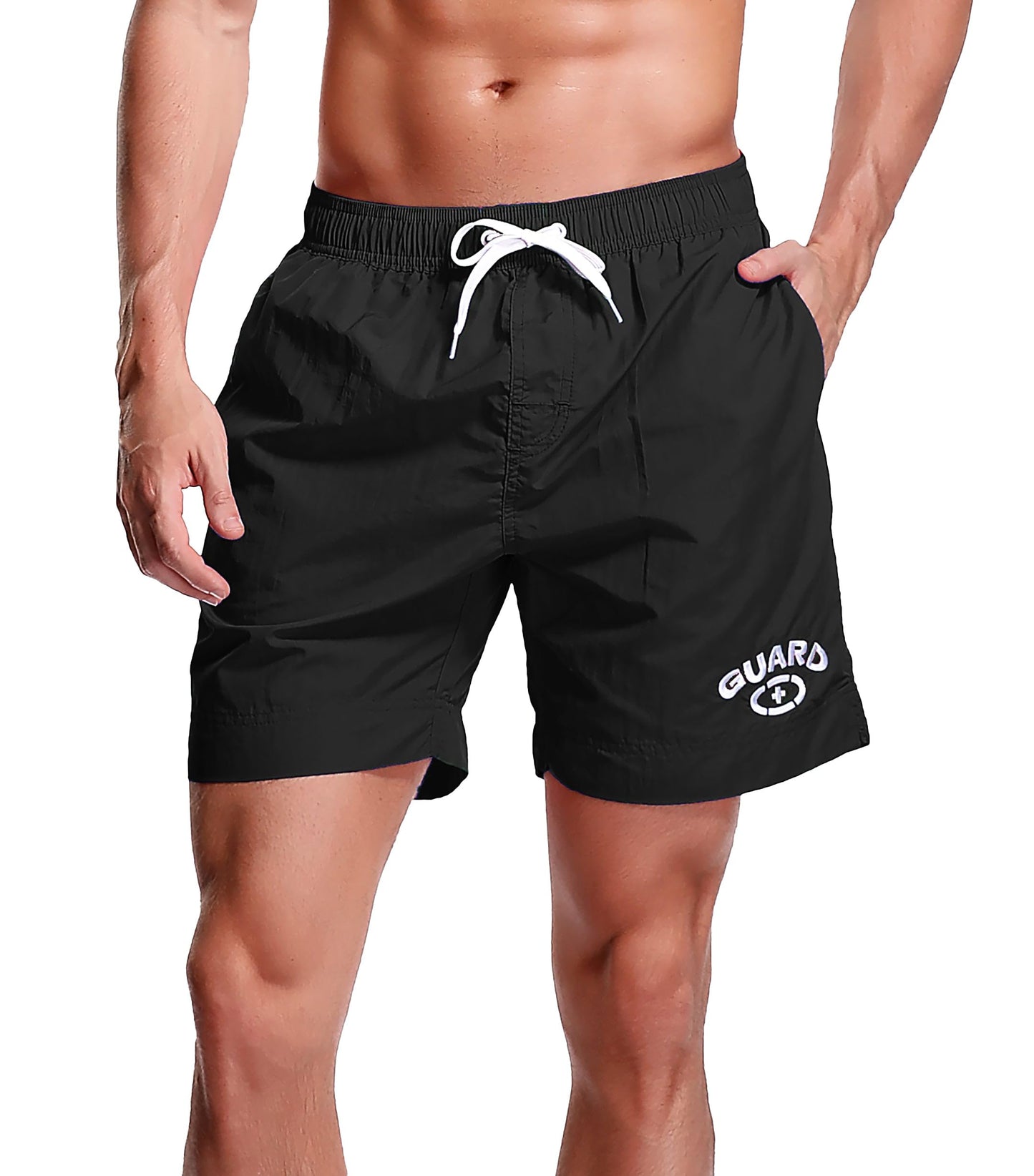 Adoretex Men's Guard Quick Dry Mesh Lining Pockets Swim Trunks Water Shorts Swimsuit