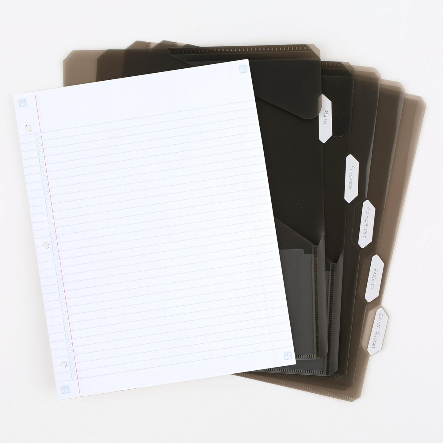 Five Star Flex Refillable Notebook + Study App, College Ruled Paper and 1 Inch TechLock Ring Binder with Pockets, Tabs and Dividers, 200 Sheet Capacity, Black (29328AA2)