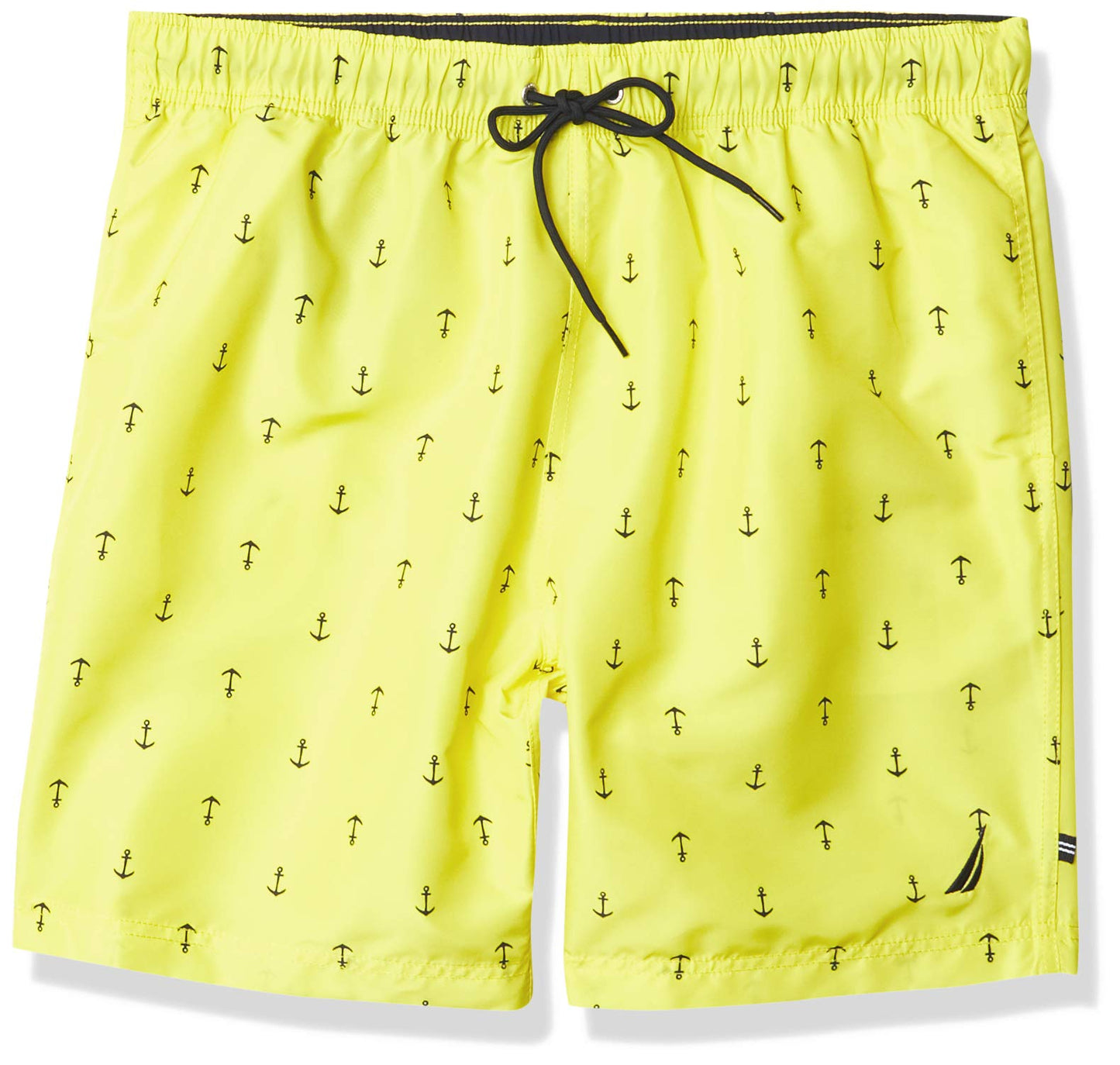 Nautica Men's Standard Quick Dry All Over Classic Anchor Print Swim Trunk