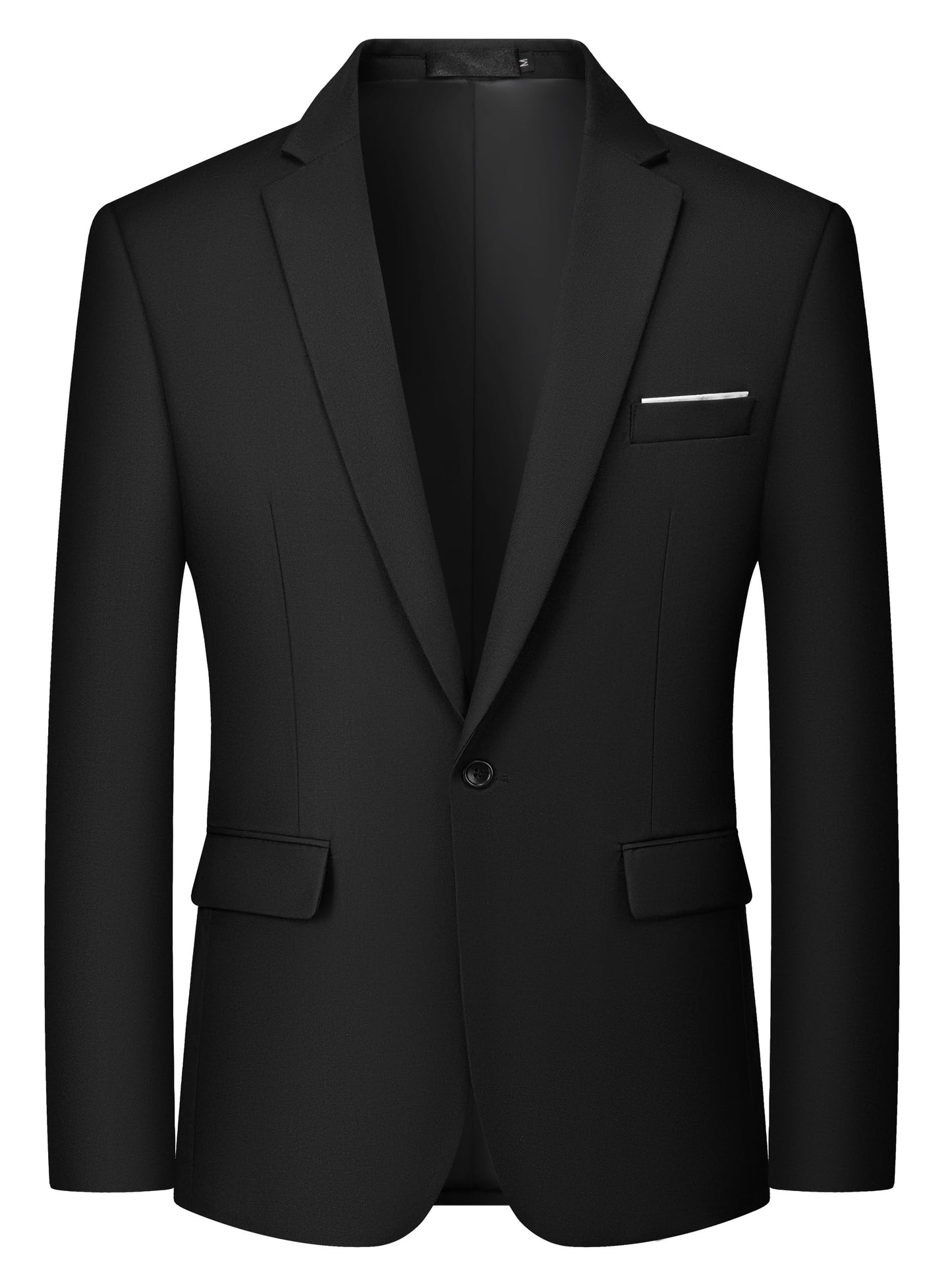 MAGE MALE Men's One Button Blazer Casual Solid Color Suit Jacket Slim Fit Lightweight Sport Coats Blazers