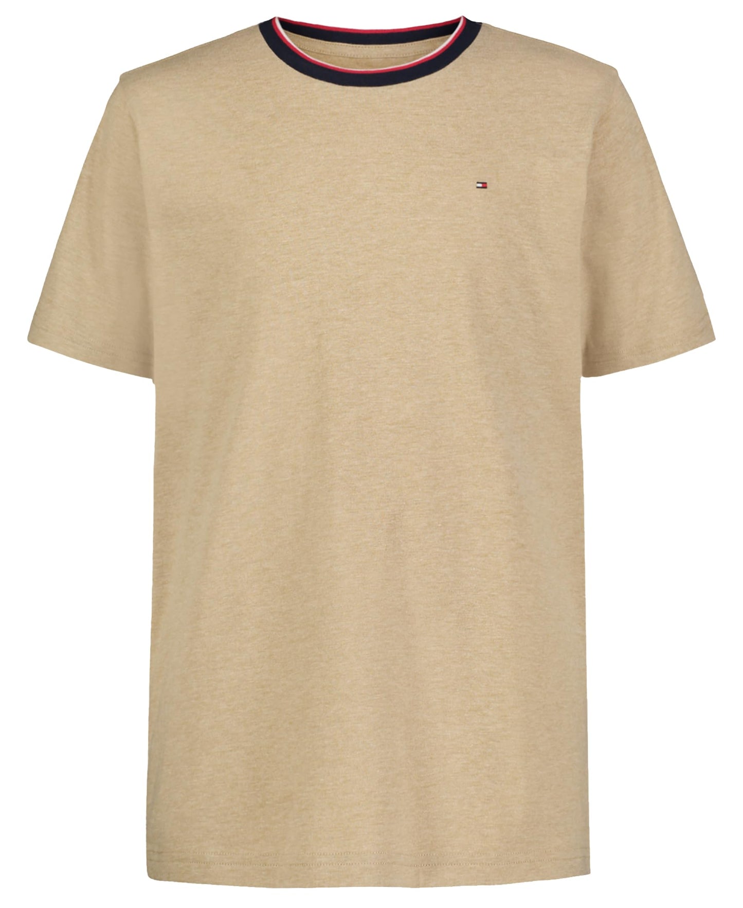 Tommy Hilfiger Boys' Short Sleeve YD Ringer Crew Neck T-Shirt, Soft, Comfortable, Relaxed Fit
