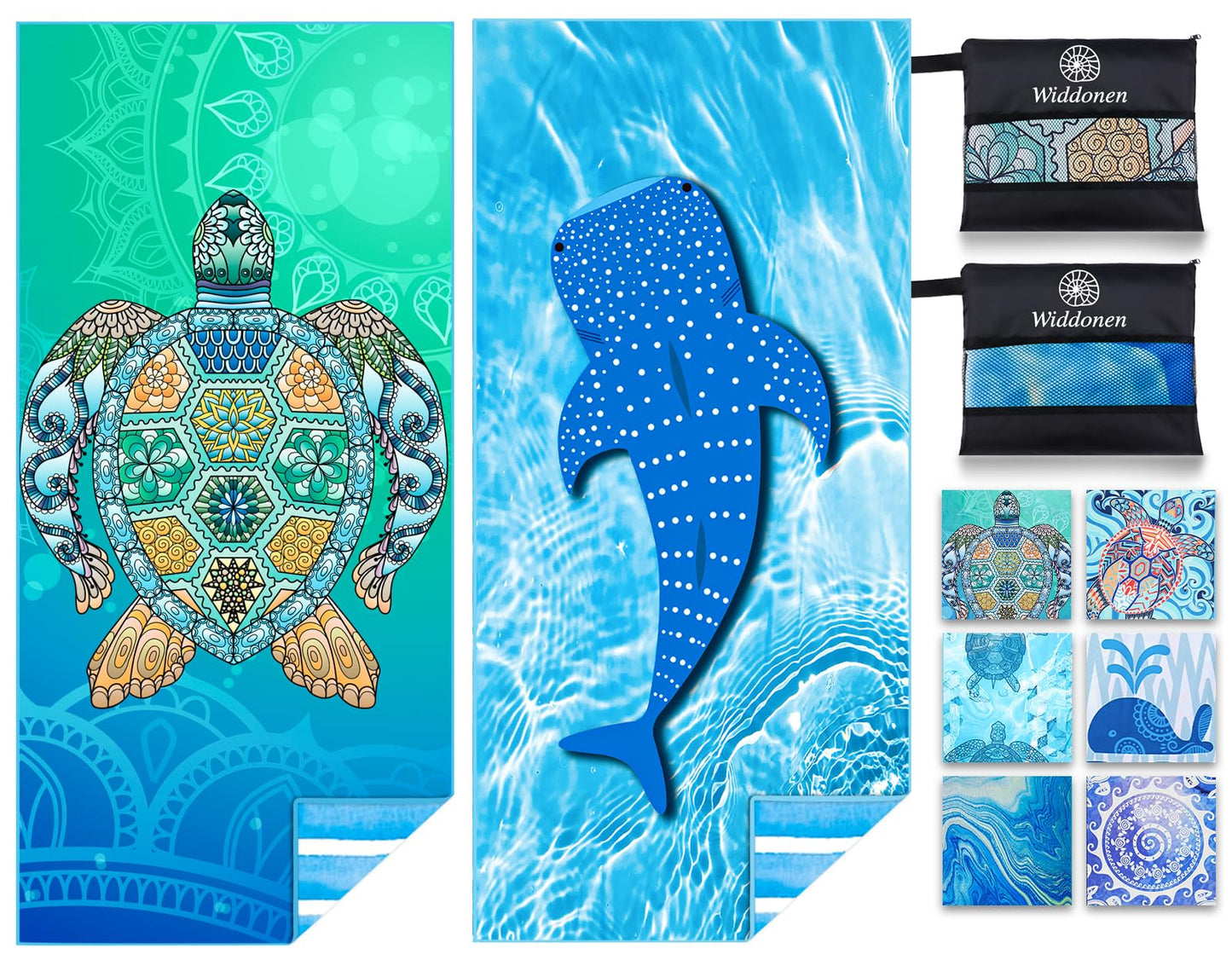 Microfiber Lightweight Beach Towel Sand Free Quick Dry Absorbent Thin Compact Towels for Swimming Pool Camping Beach Accessories Large Easy Pack Travel Things for Vacation Essentials Gift Adult