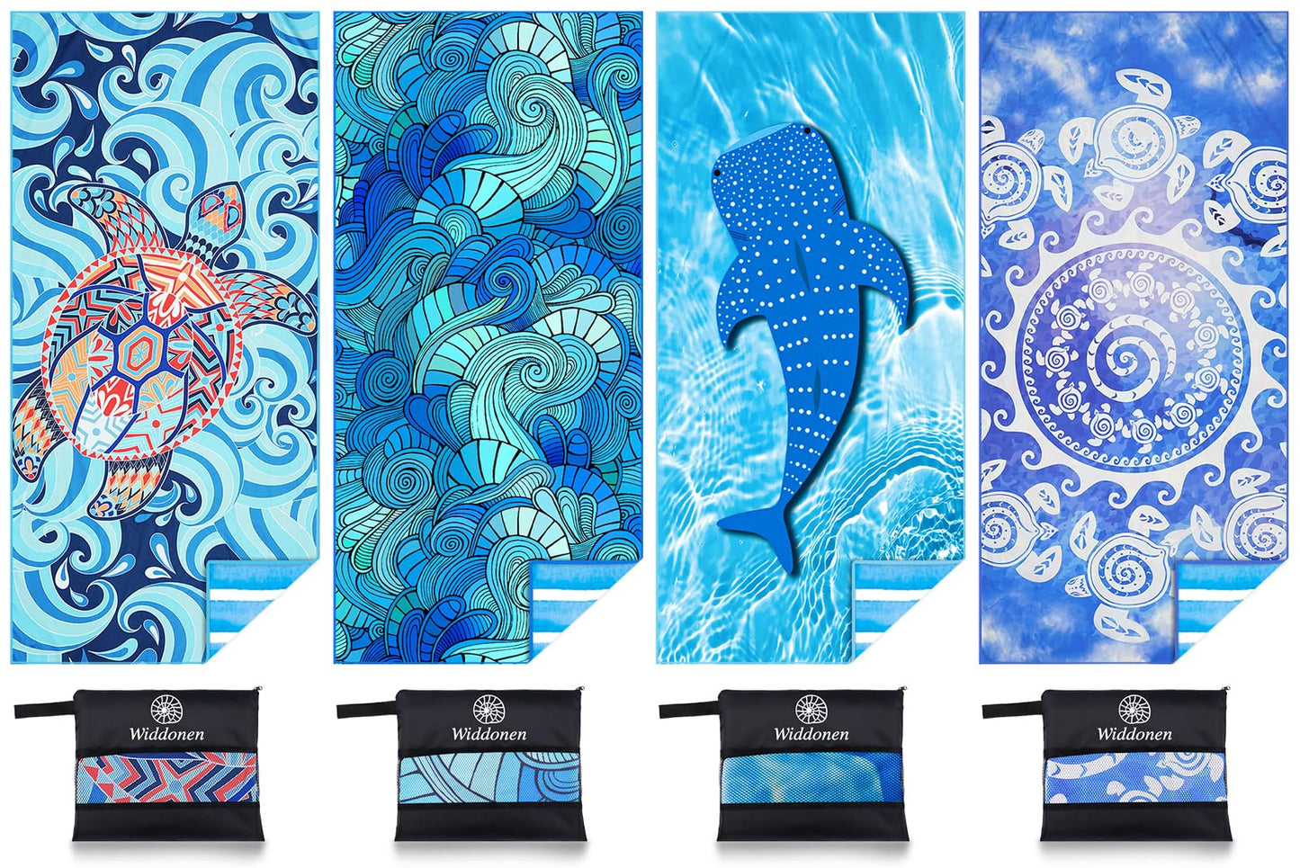 Microfiber Lightweight Beach Towel Sand Free Quick Dry Absorbent Thin Compact Towels for Swimming Pool Camping Beach Accessories Large Easy Pack Travel Things for Vacation Essentials Gift Adult