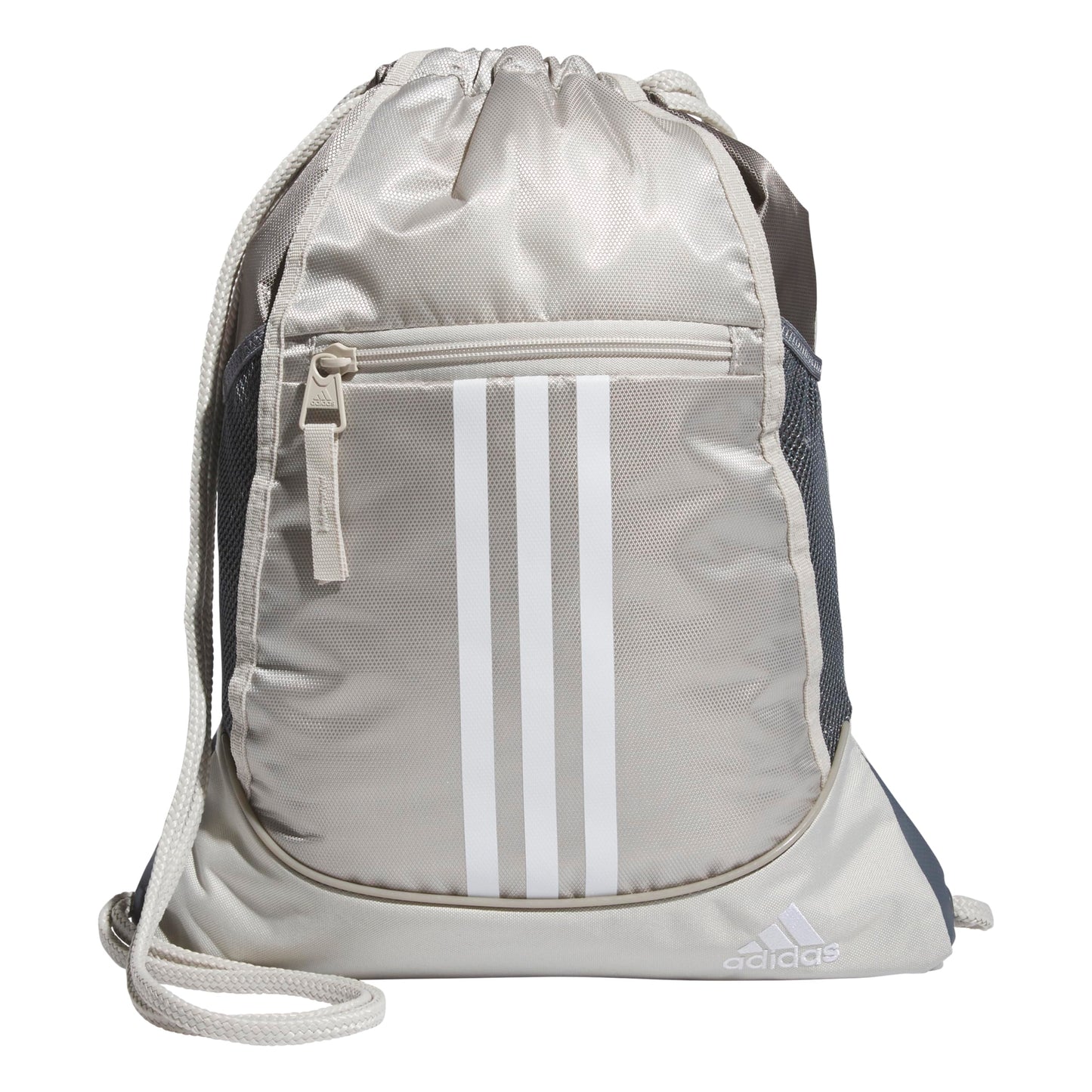 adidas Alliance Sackpack, Drawstring Backpack, Lightweight Small Gym Bag for Women and Men, Black, One Size