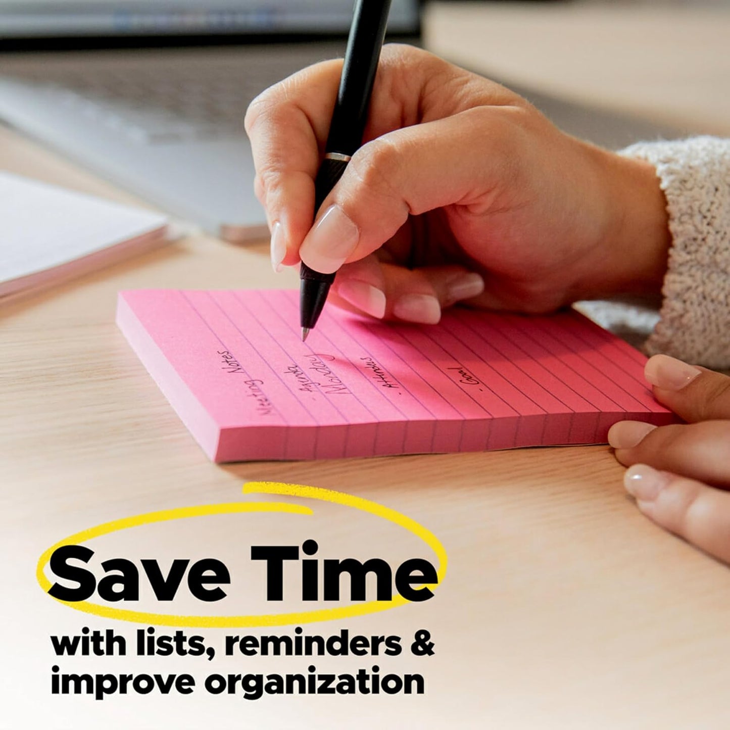 Post-it Super Sticky Notes, 24 Sticky Note Pads, 3 x 3 in., School Supplies, Office Products, Sticky Notes for Vertical Surfaces, Monitors, Walls and Windows, Supernova Neons Collection
