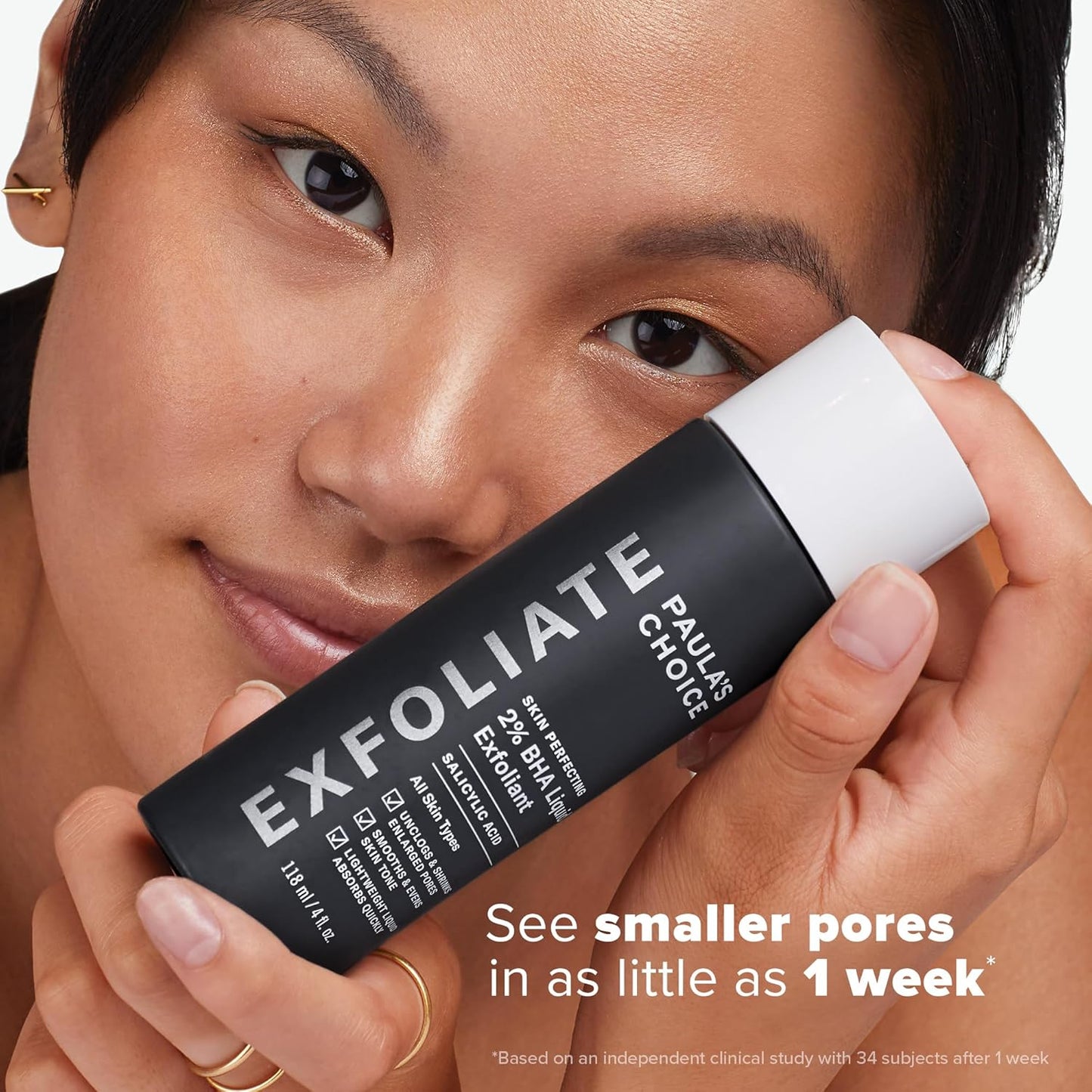 Paula's Choice SKIN PERFECTING 2% BHA Liquid Salicylic Acid Exfoliant-Facial Exfoliant for Enlarged Pores, Wrinkles & Fine Lines, Suitable for Blackhead-Prone Skin, Fragrance-Free