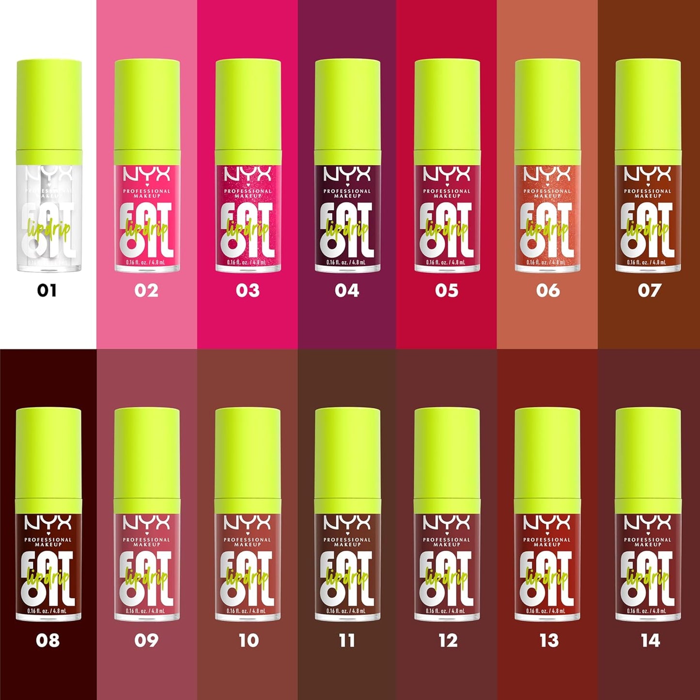 NYX PROFESSIONAL MAKEUP Fat Oil Lip Drip, Moisturizing Lip Oil Gloss, Vegan Tinted Formula, Up to 12 HR Hydration - Missed Call (Sheer Pink)