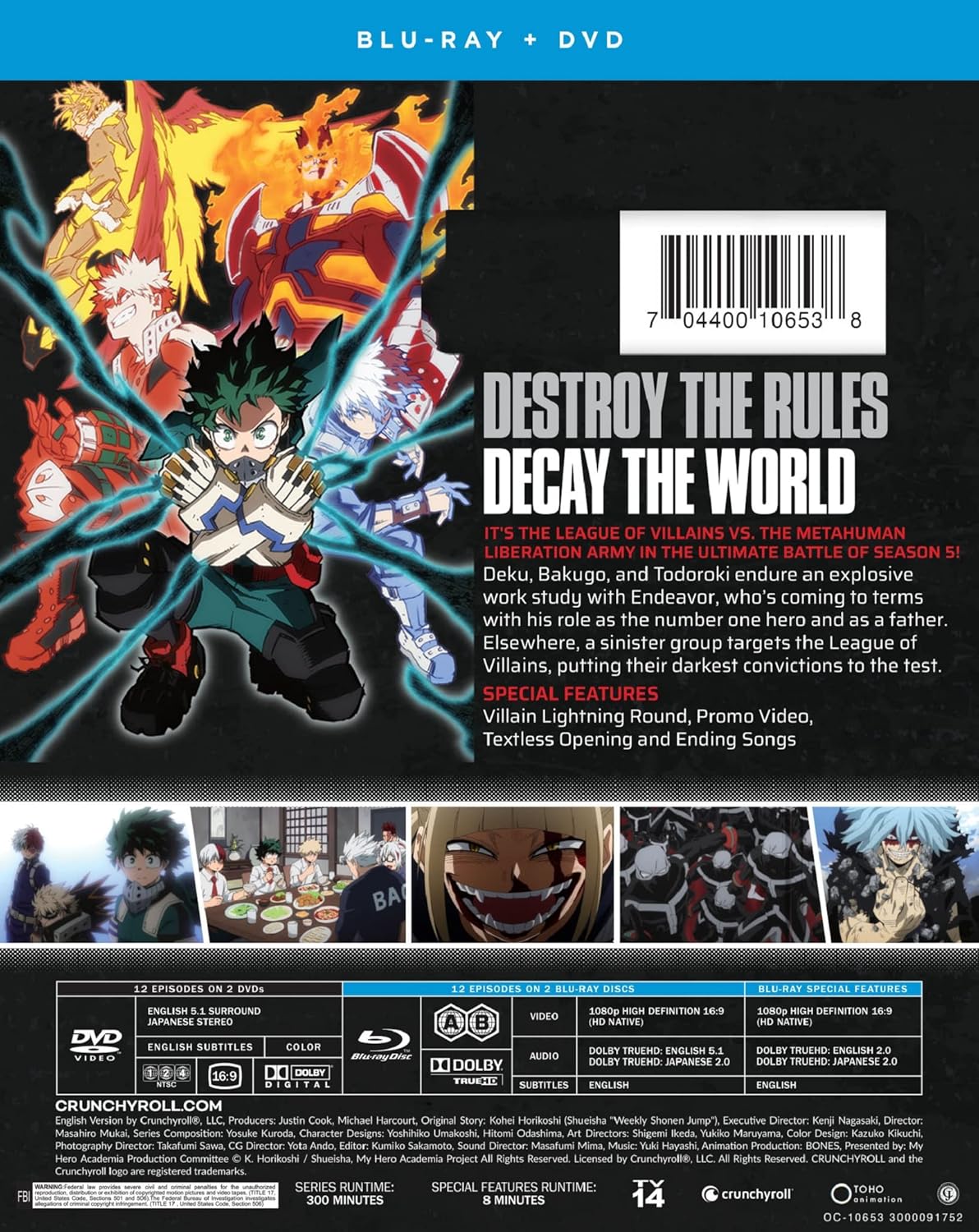 My Hero Academia: Season 5 - Part Two - Blu-ray + DVD