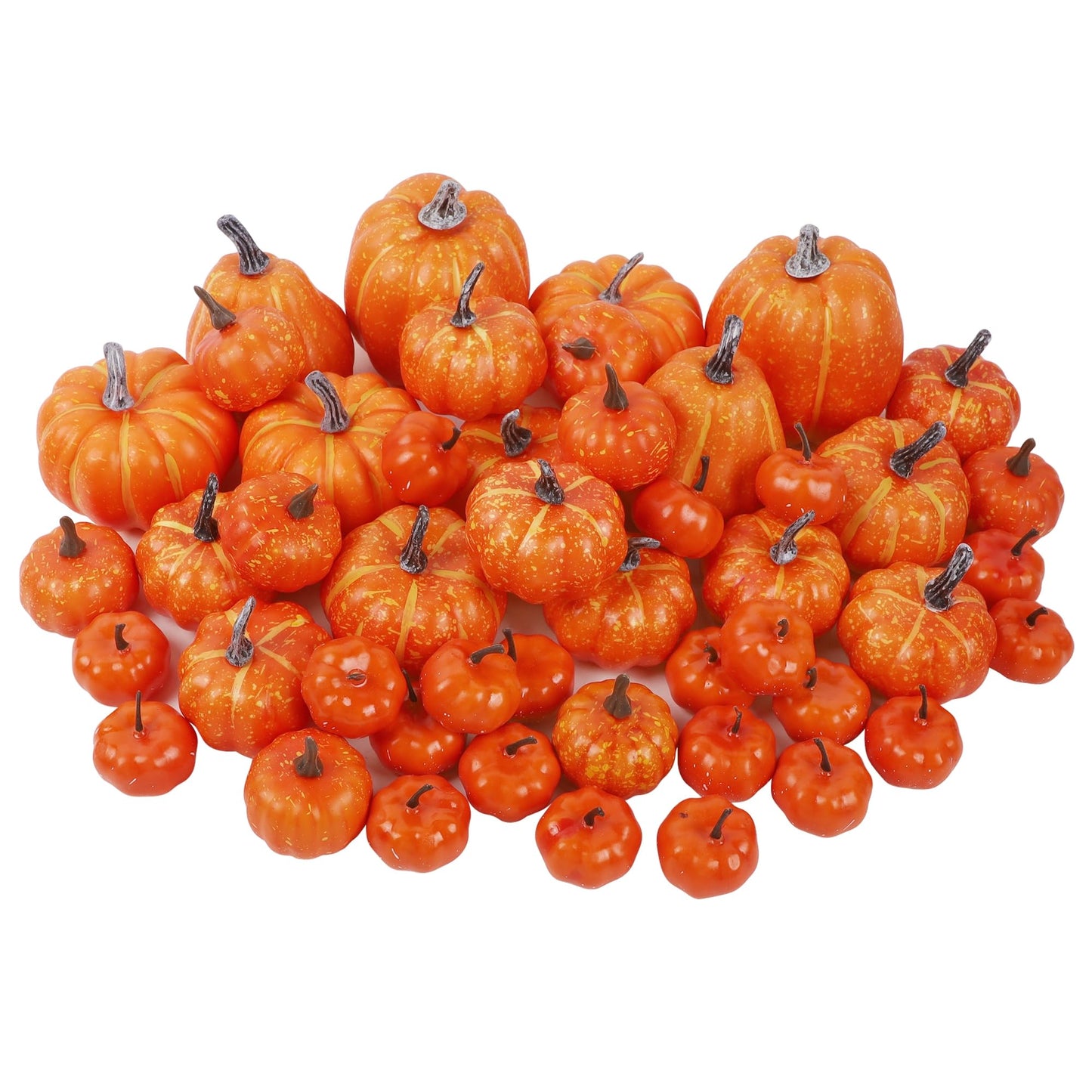 winemana 12 Pack Silver Pumpkin Fall Decor, Foam Glitter Pumpkins for Decorating Mini Artificial Craft Pumpkins for Thanksgiving Table Party Harvest Decorations