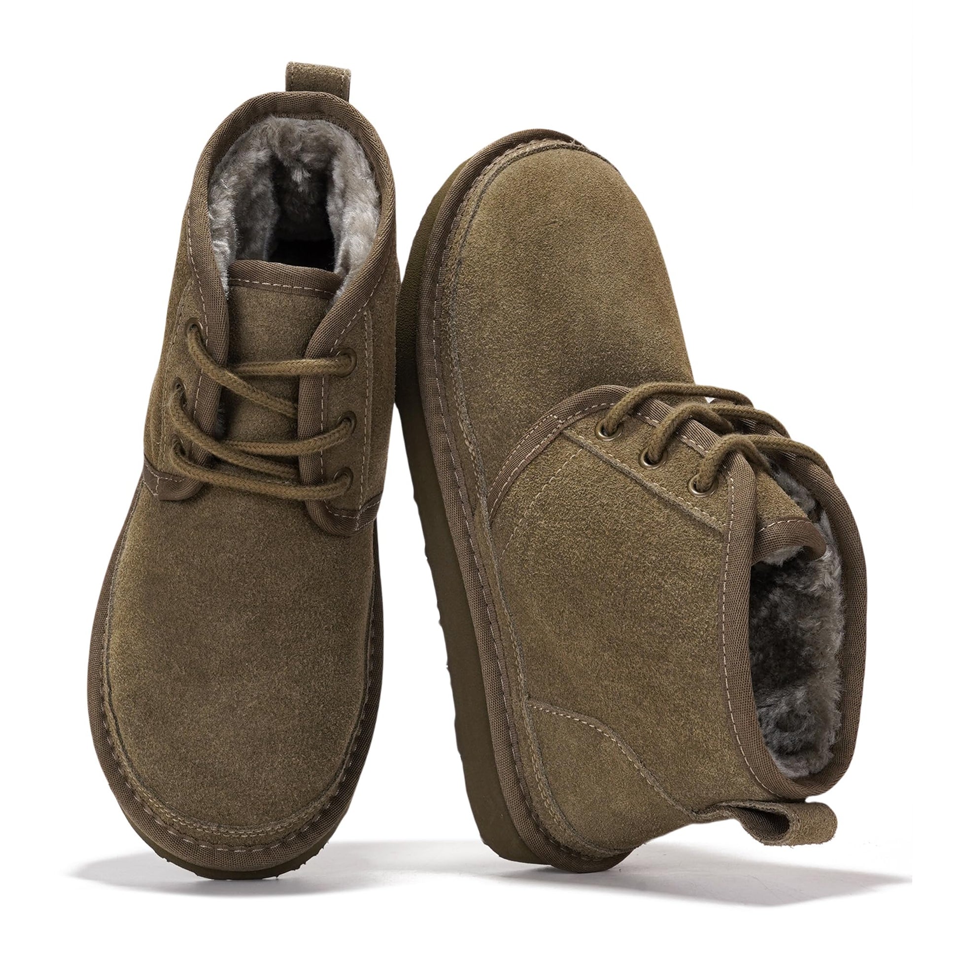 Project Cloud 100% Genuine Leather Ankle Boots for Women - Memory Foam Insole Winter Shoes and Non-Slip Lace-up Fall Boots for Women (Julee)