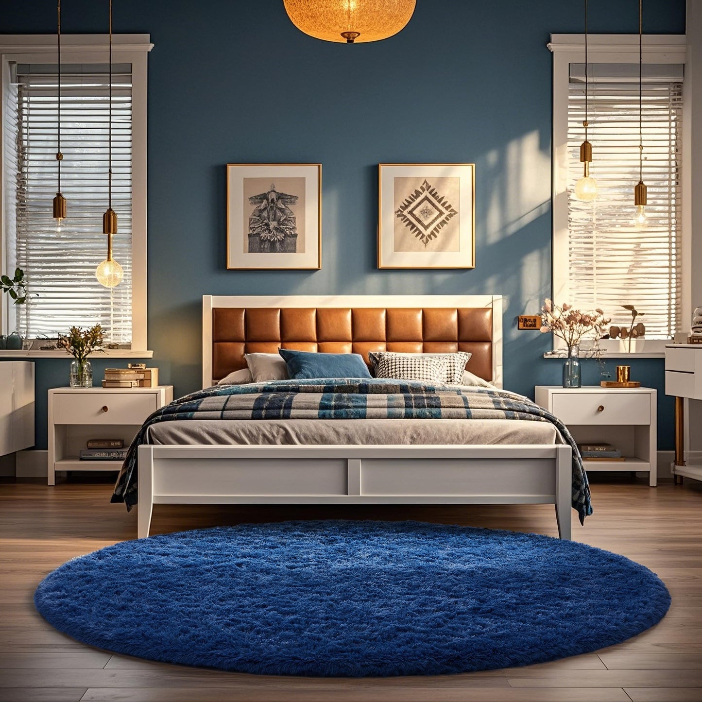 Ophanie Area Rugs for Bedroom Living Room, Grey Fluffy Fuzzy Shag Shaggy Soft Plush Carpet, 4x6 Indoor Floor Gray Rug for Kids Home Dorm Decor Aesthetic
