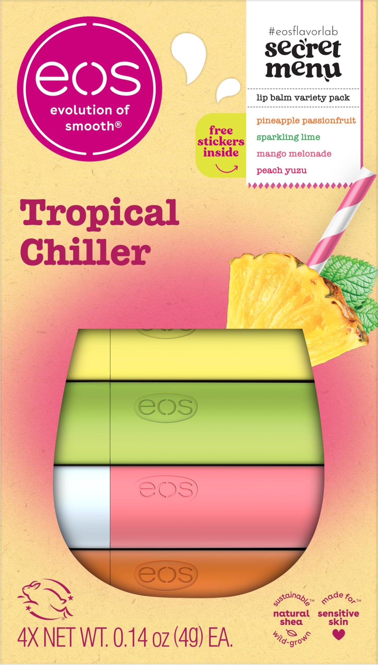 eos 24H Moisture Super Balm - Marshmallow Fluff, Lip mask, Moisturizing, Lip Treatment, Limited-Edition, 0.35 fl oz